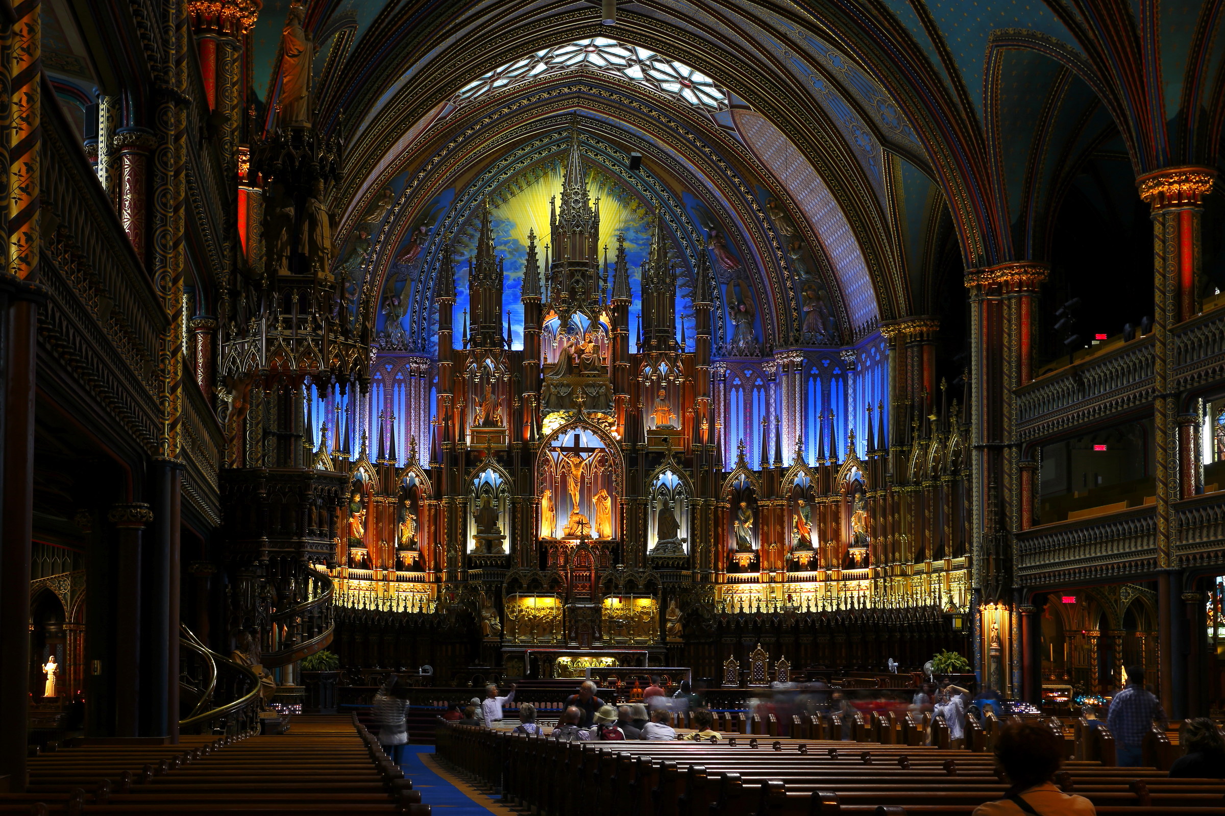 Notre Dame Basilica, Montreal, Quebec, Canada...