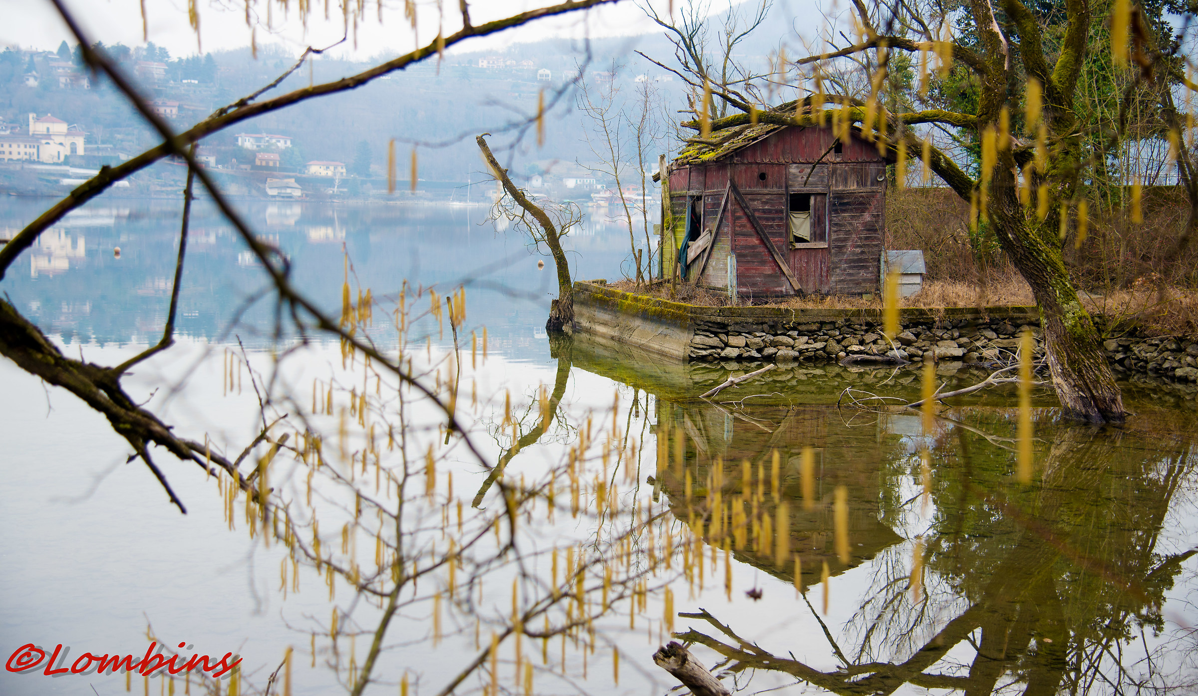 Old little house on the lake...