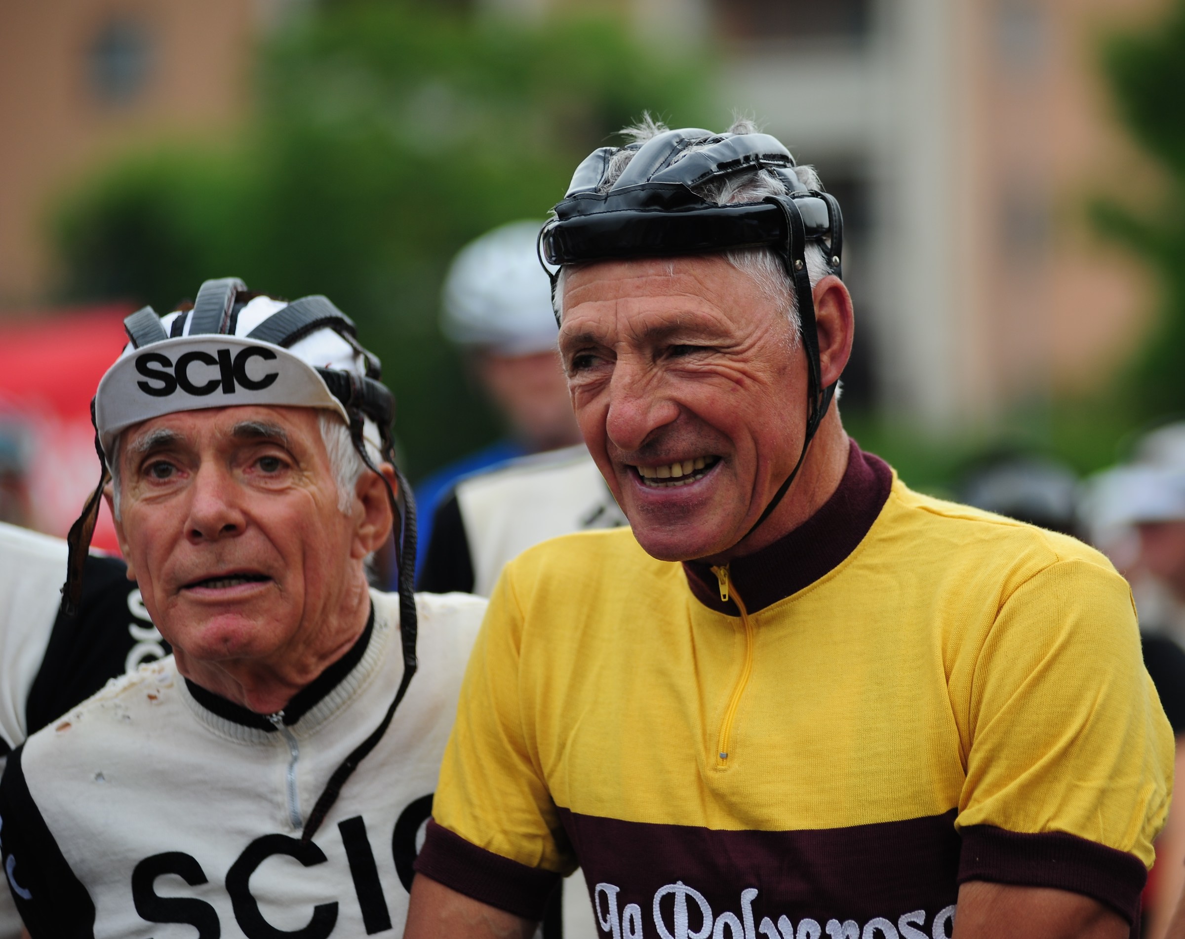 Francesco Moser e Giorgio Armani -La Polverosa 2015...