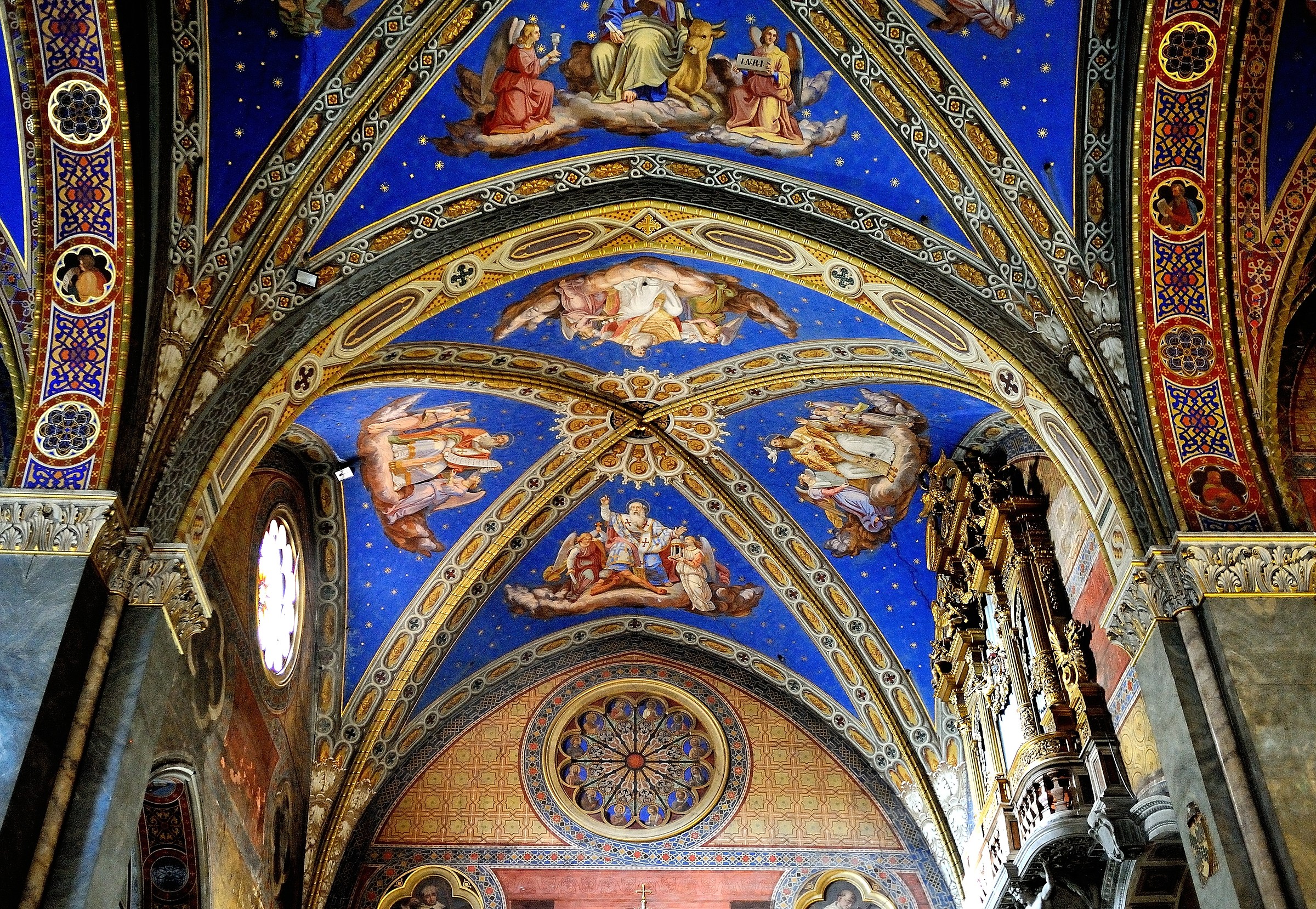 Roma-Interior Santa Maria sopra Minerva...