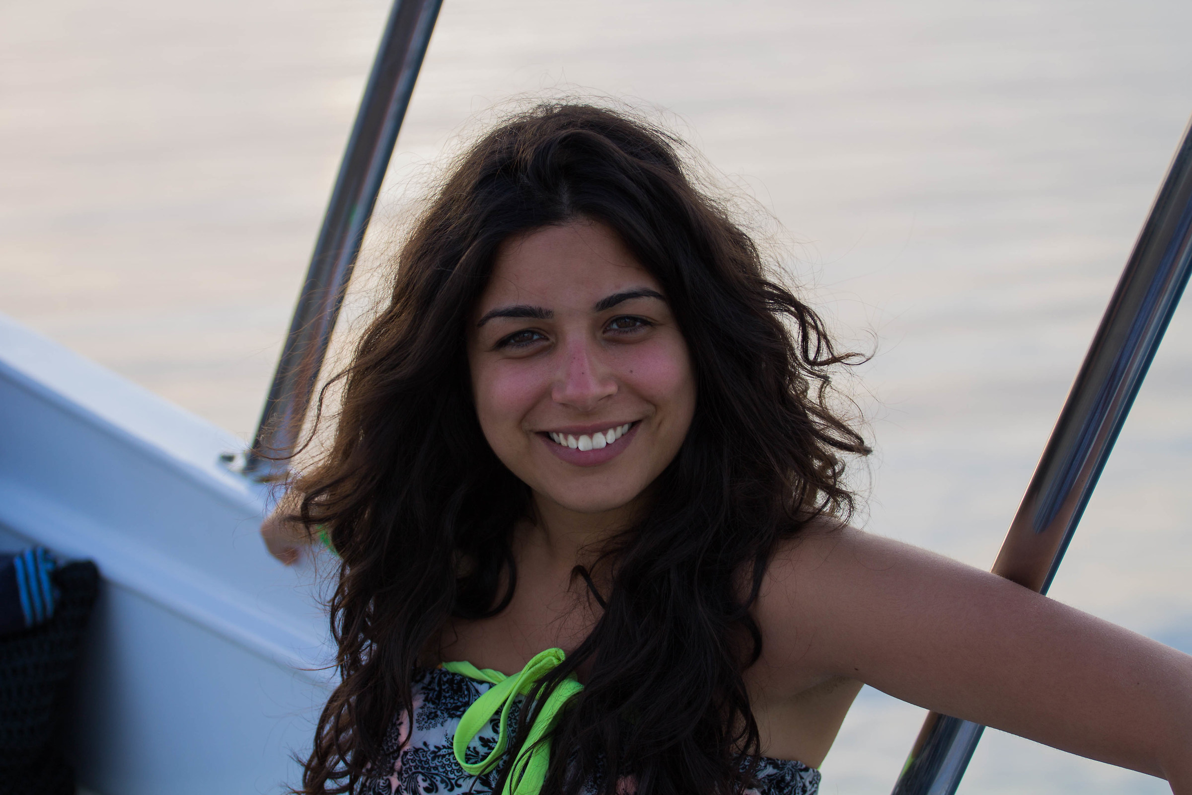 Carla on the boat...
