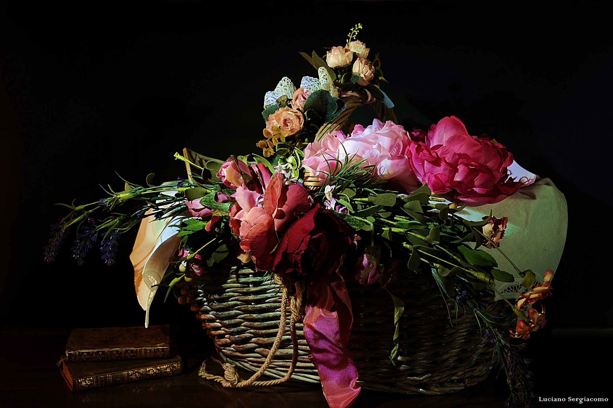 Basket with flowers...