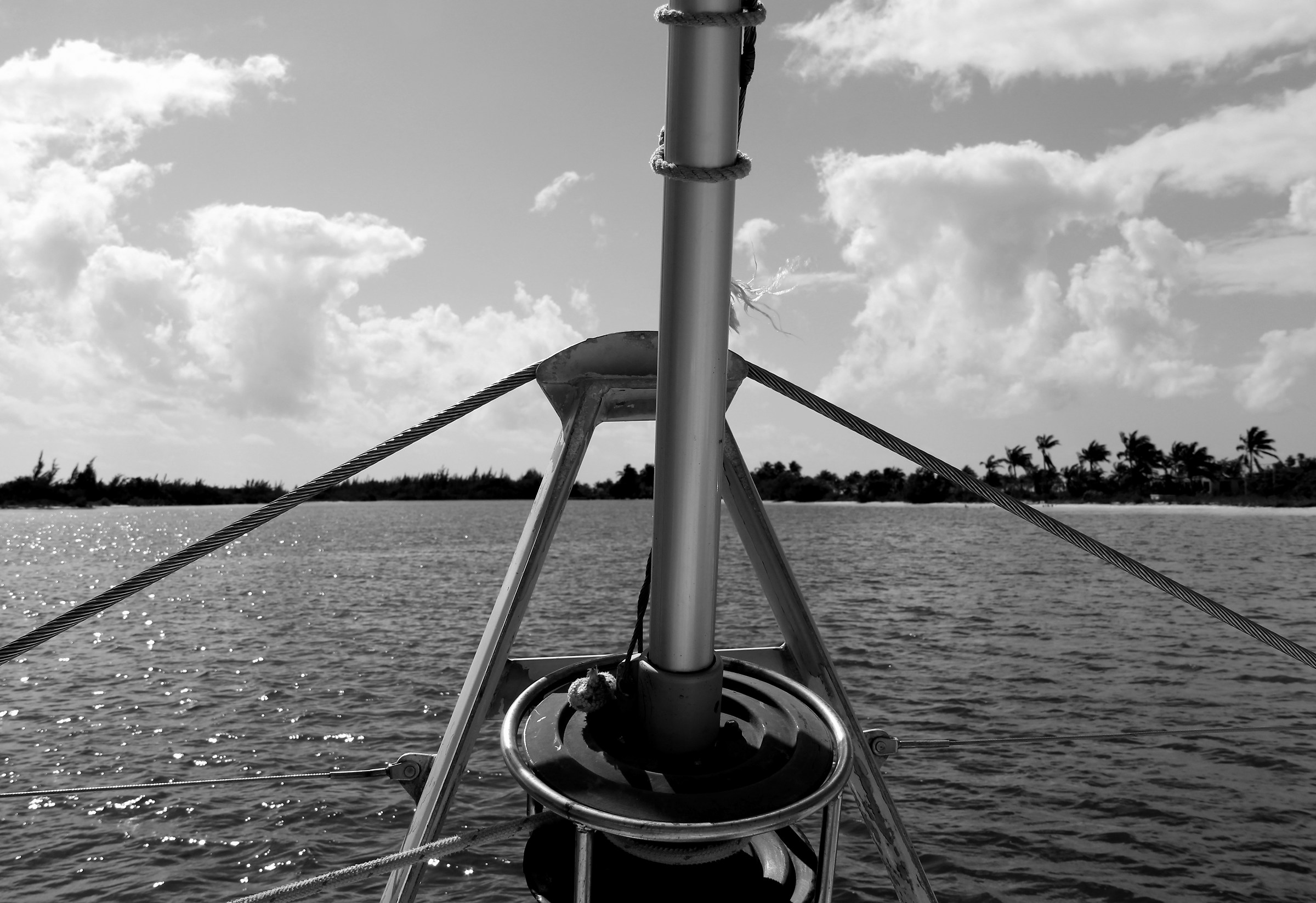 shaft of the catamaran party...