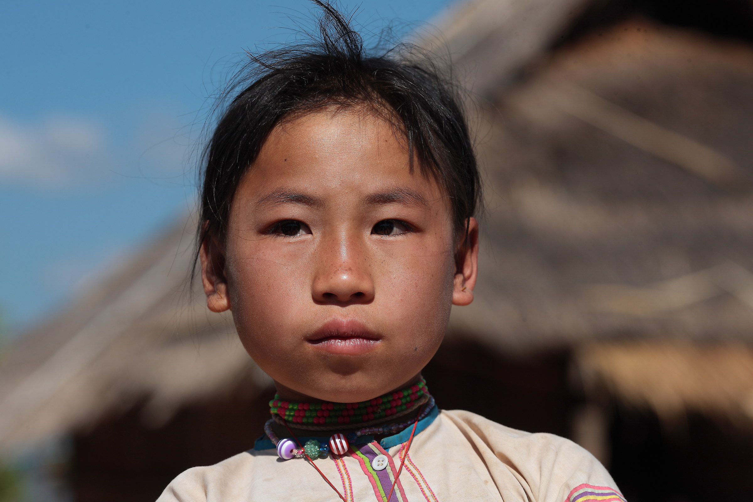 Myanmar, portrait of young...