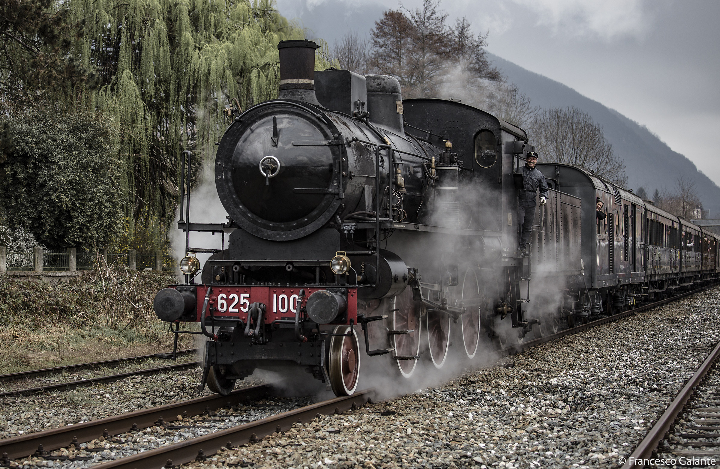 Historic train in Valsesia ......