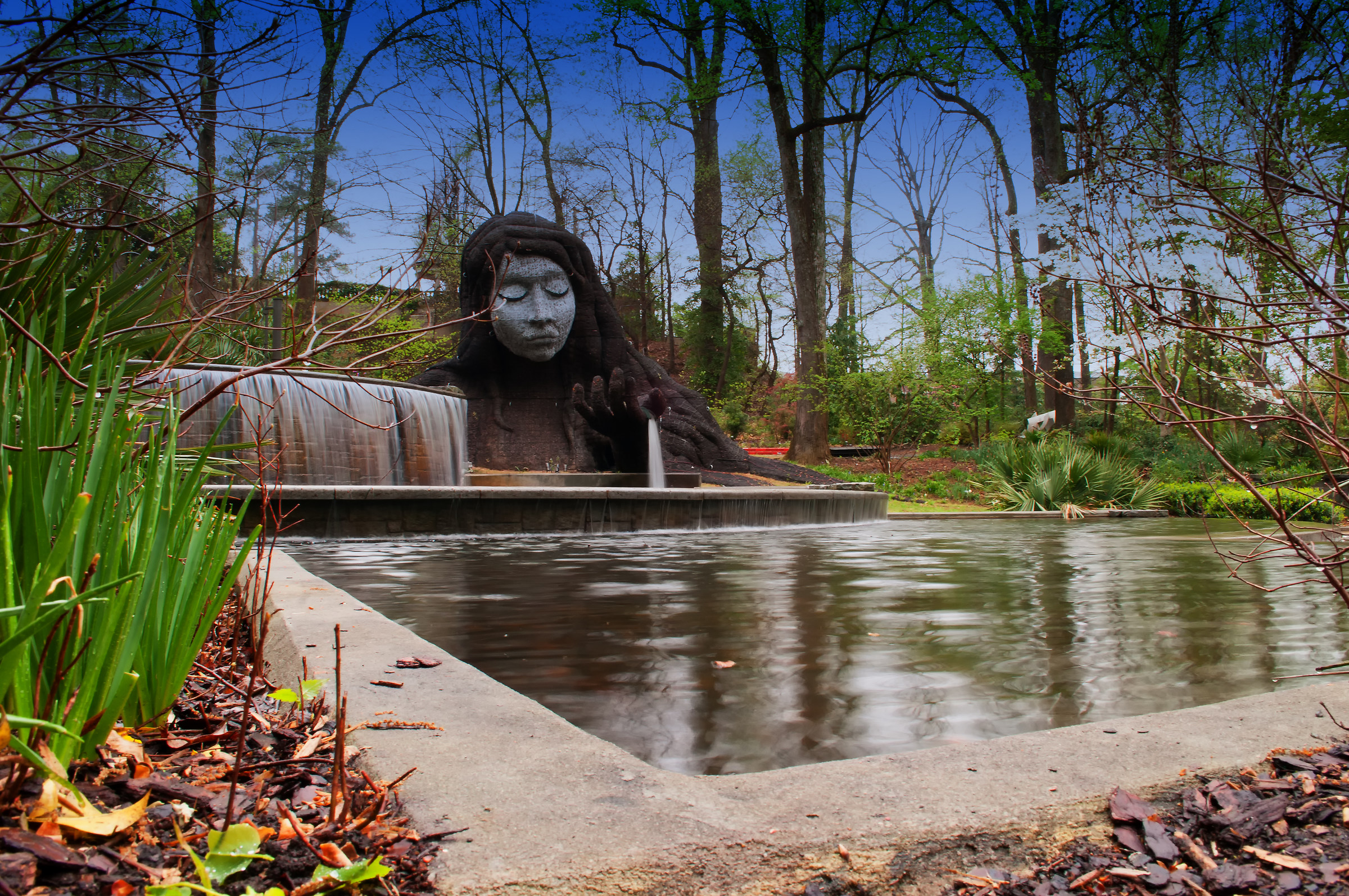 Fountain at the Atlanta Botanical Garden...