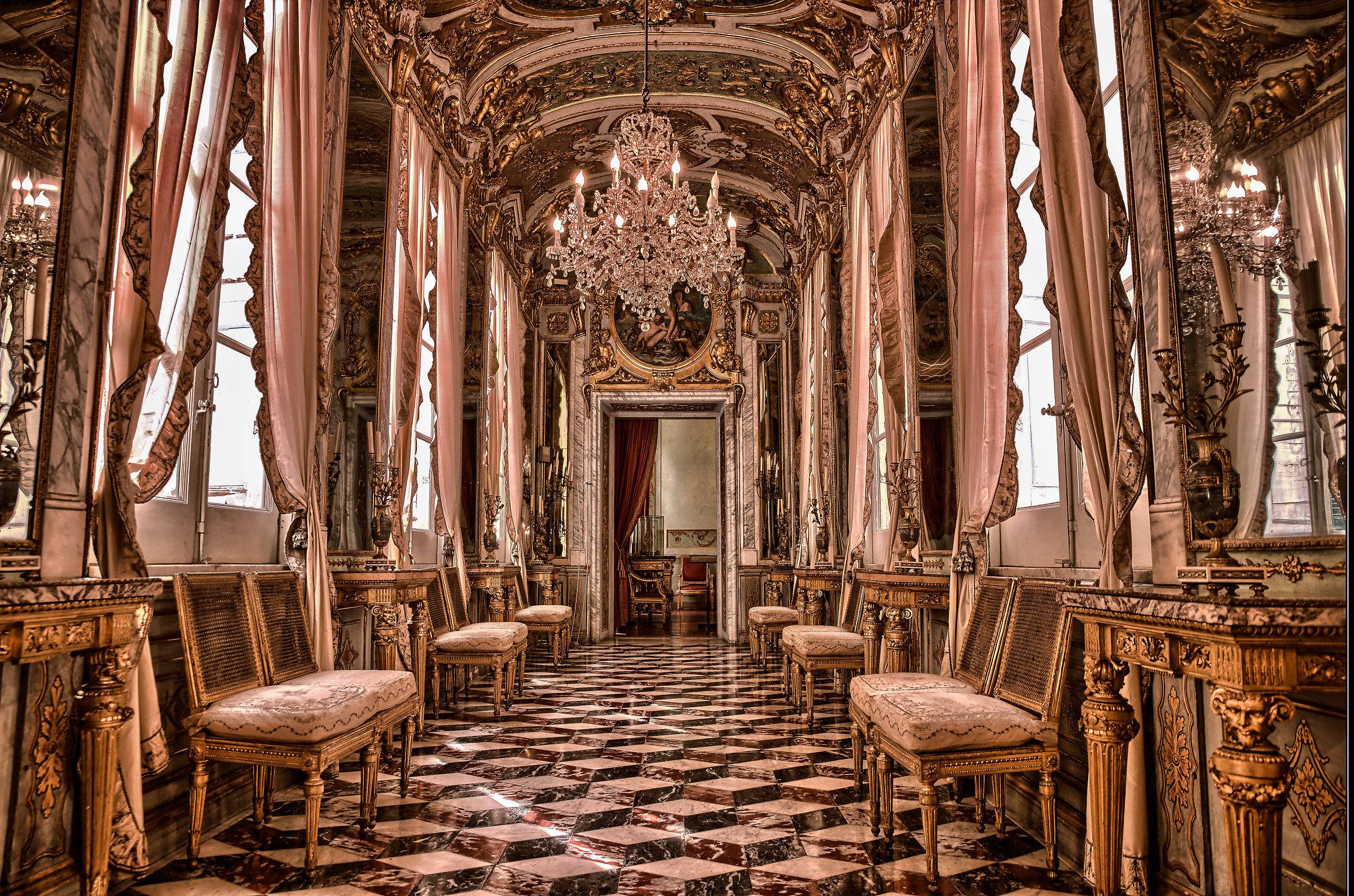 Genoa Palazzo Spinola ... Hall of Mirrors...