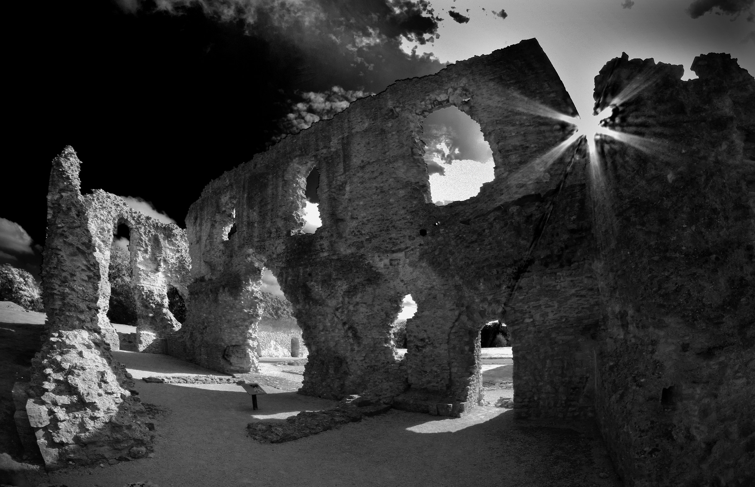 Sherborne Old Castle - Fisheye...