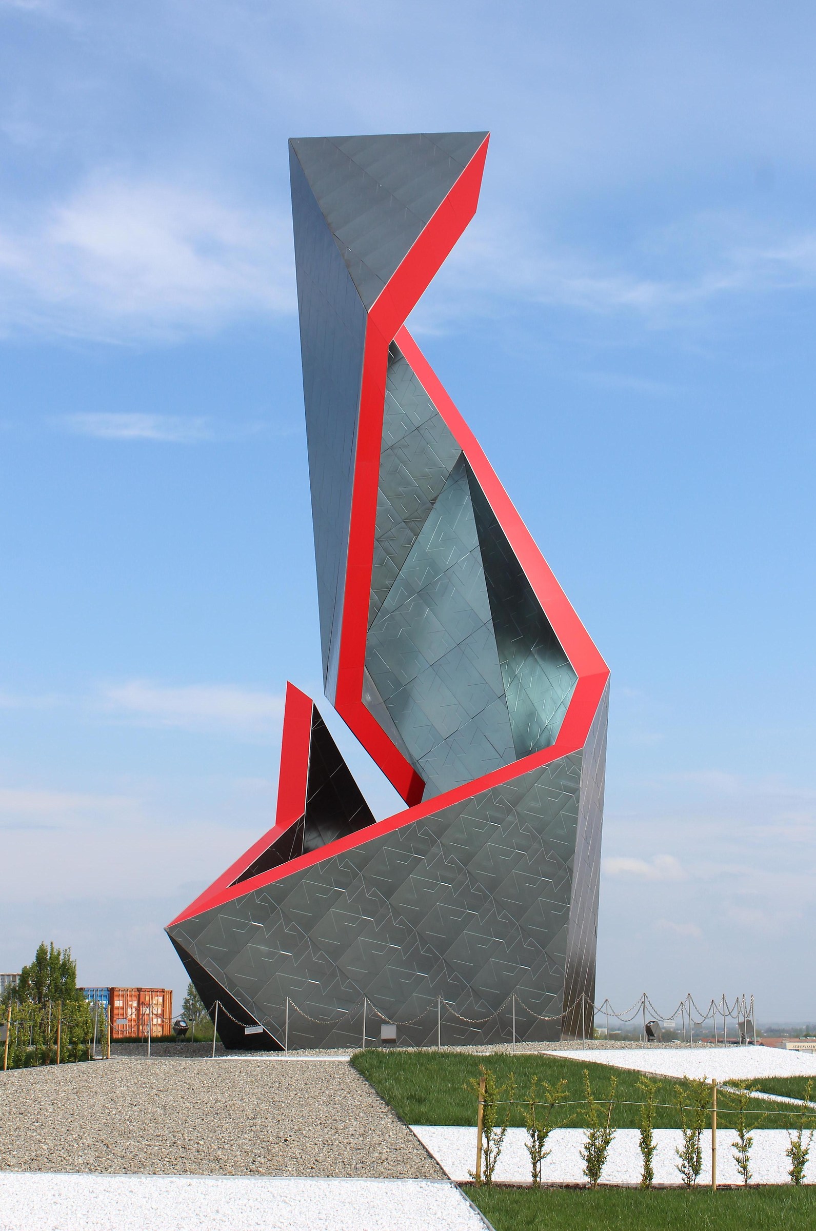 "Sculpture" on the roundabout...