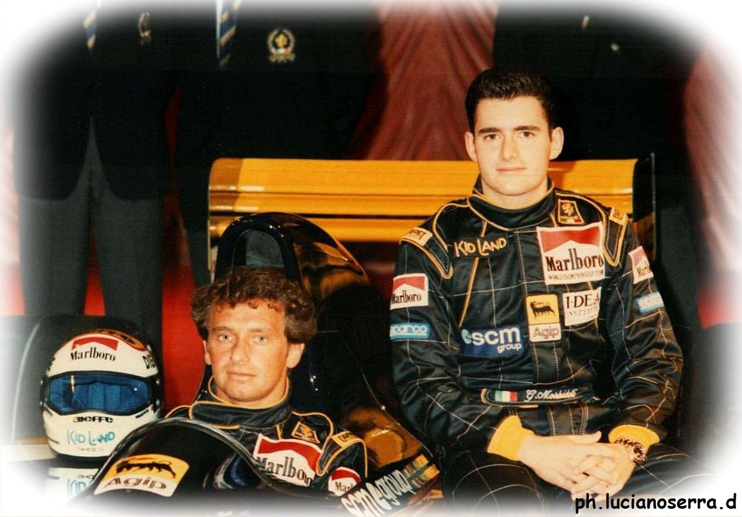 Martine Pierluigi and Gianni Morbidelli ... Minardi drivers...