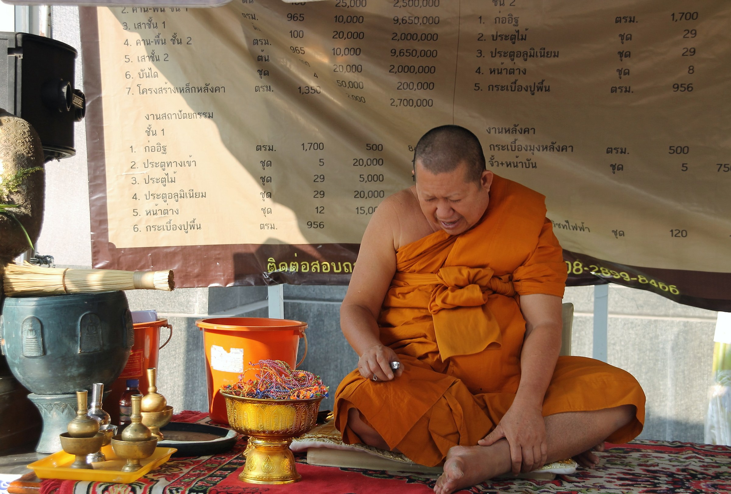 Buddhist monk...