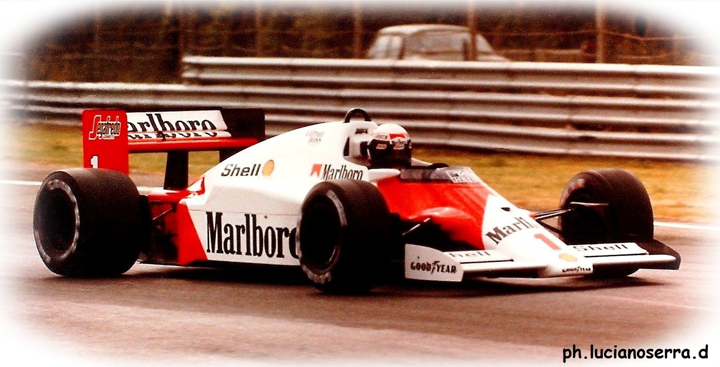 Alain Prost of McLaren TAG Porsche...