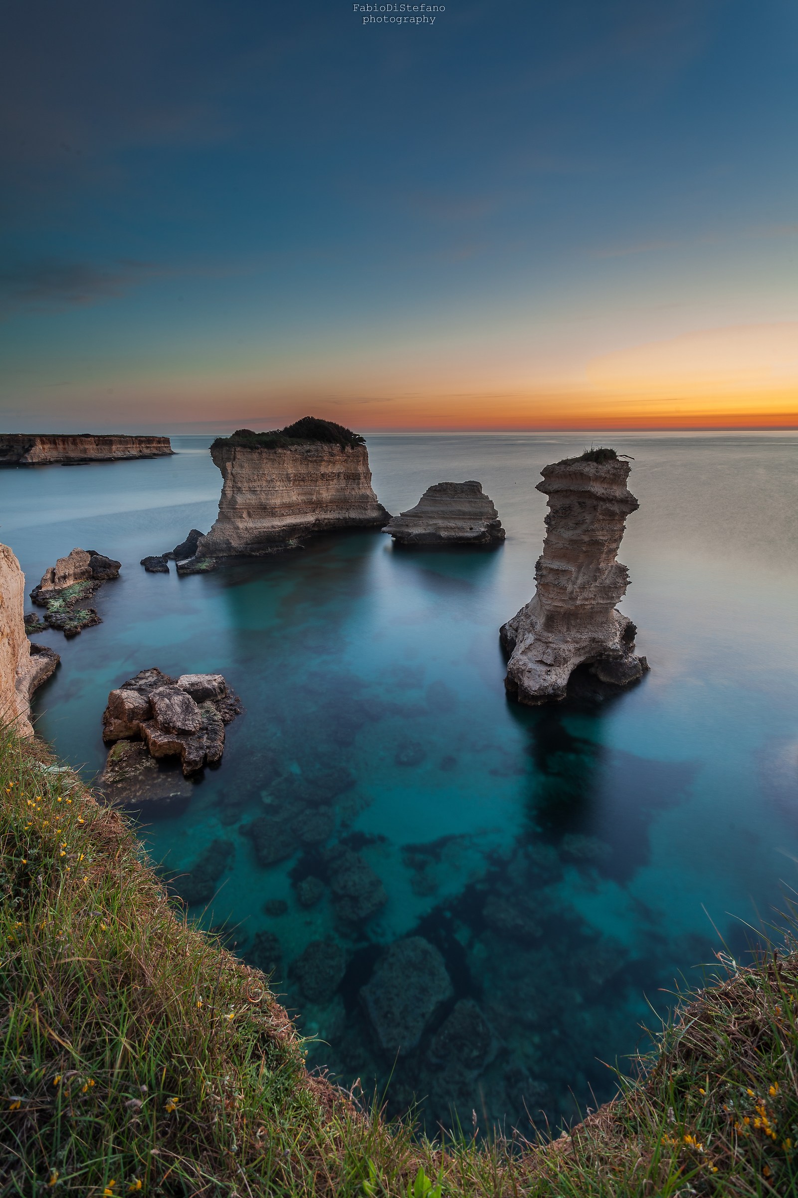 A look down the cliff...