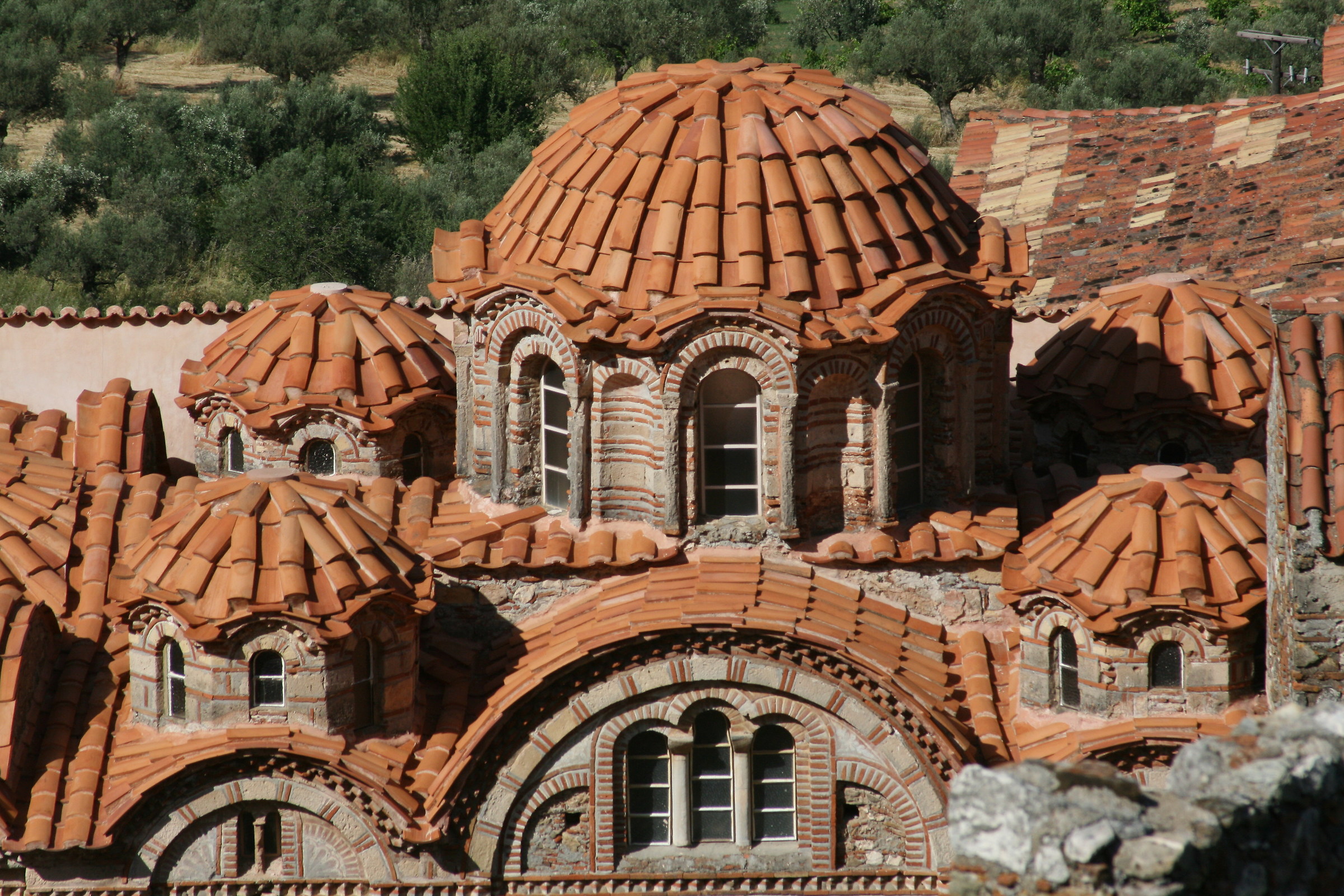 Mystras, Byzantine Domes...