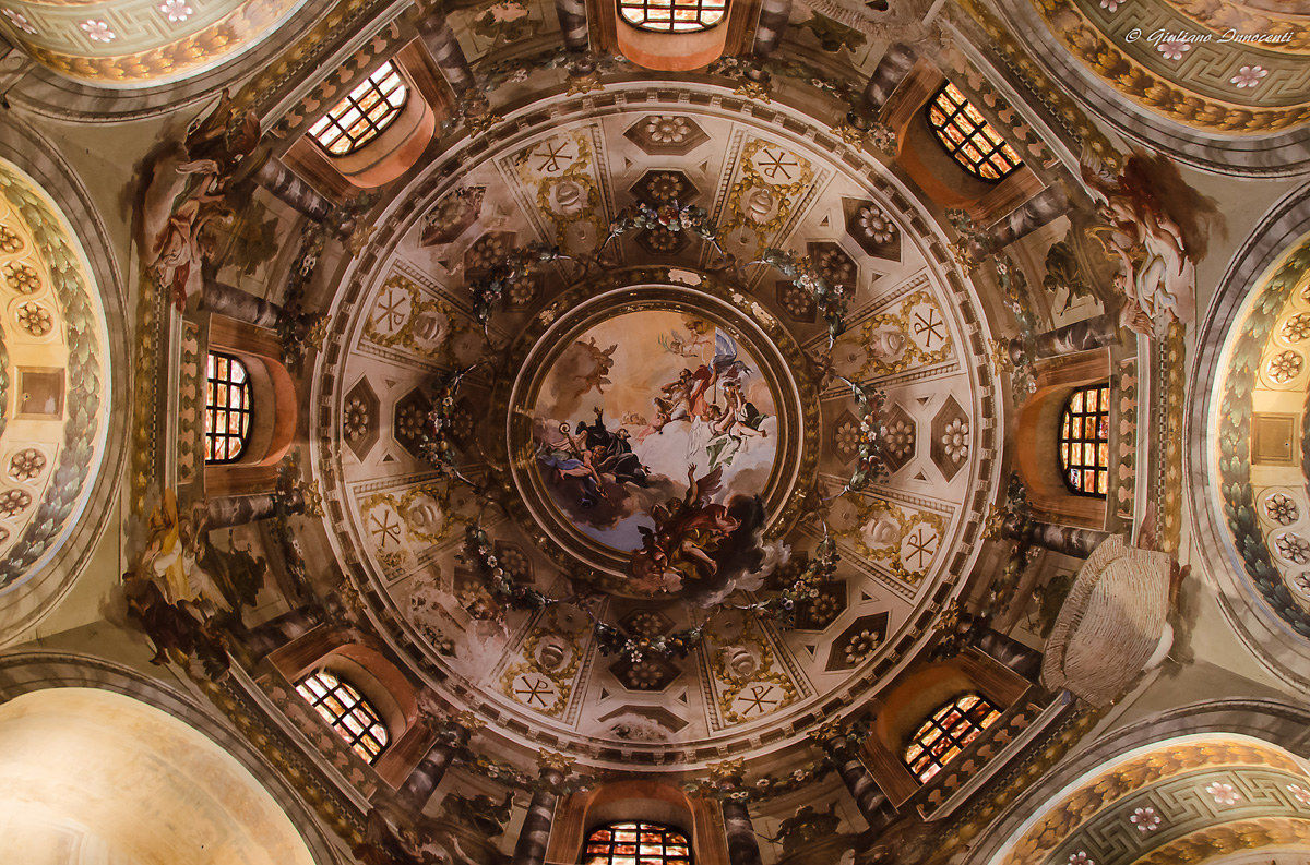 The dome-Basilica S. Vitale in Ravenna...