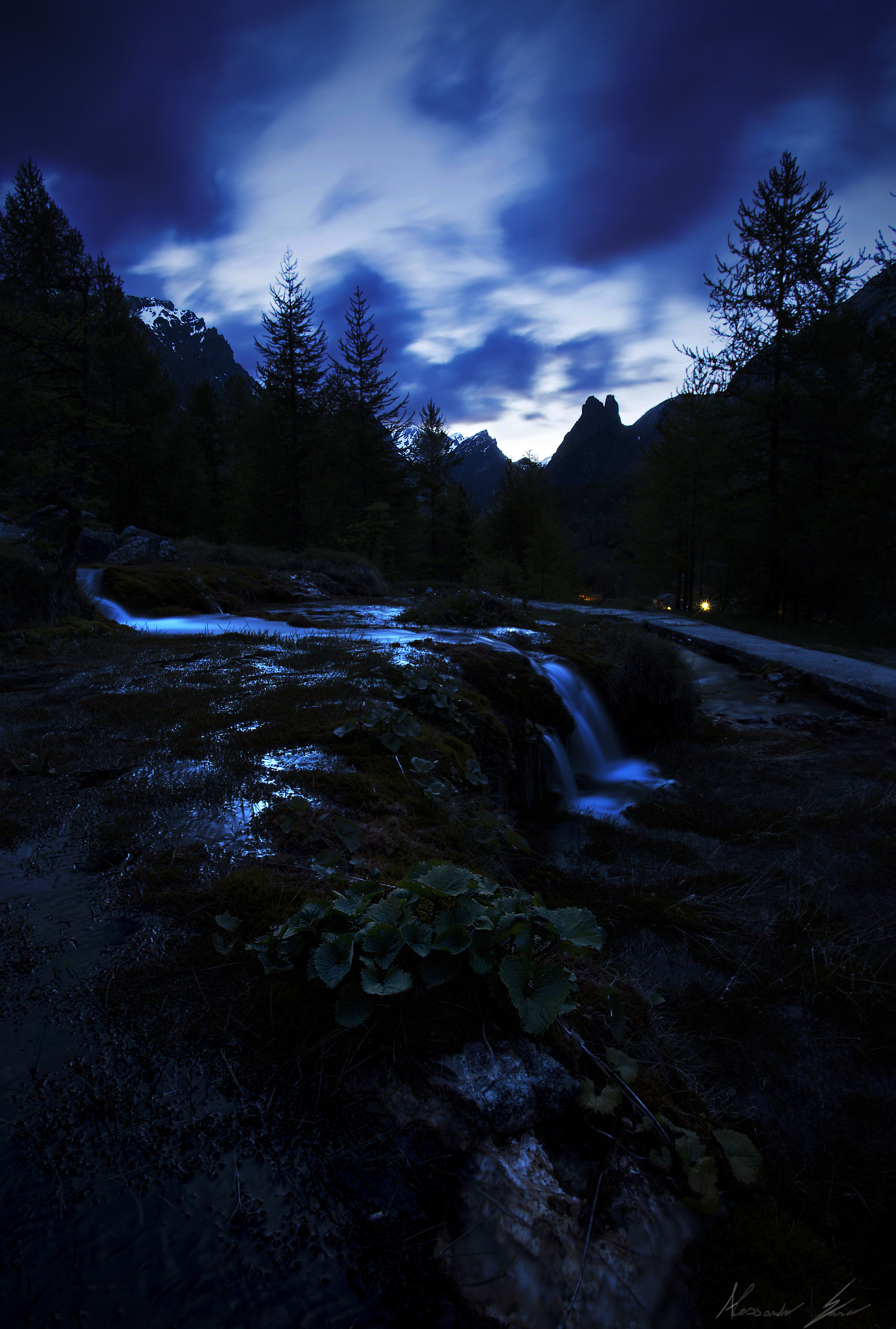 Blue Hour in Val Maira...