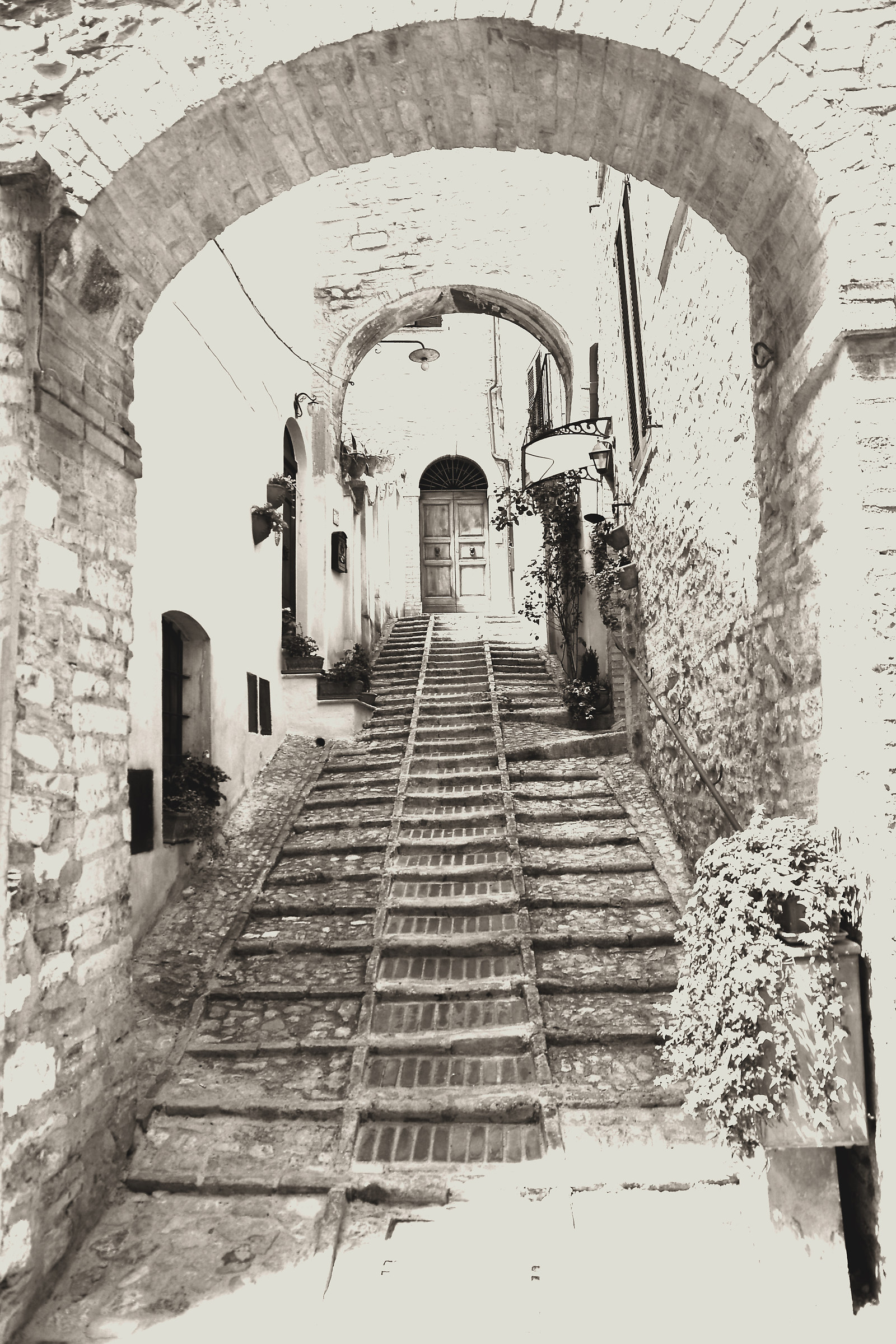 the staircase...