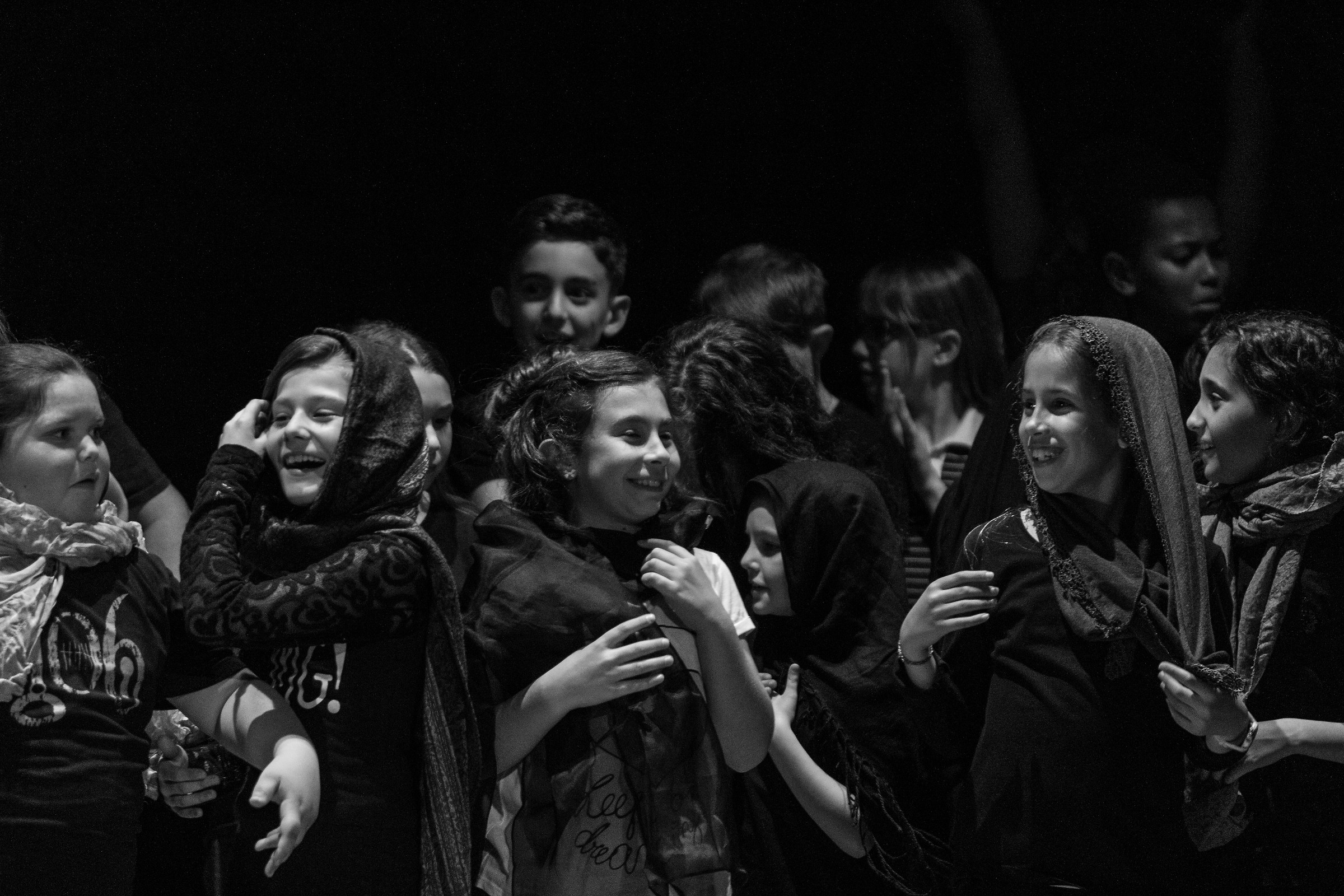 Little Women in black, theater A. Moro...