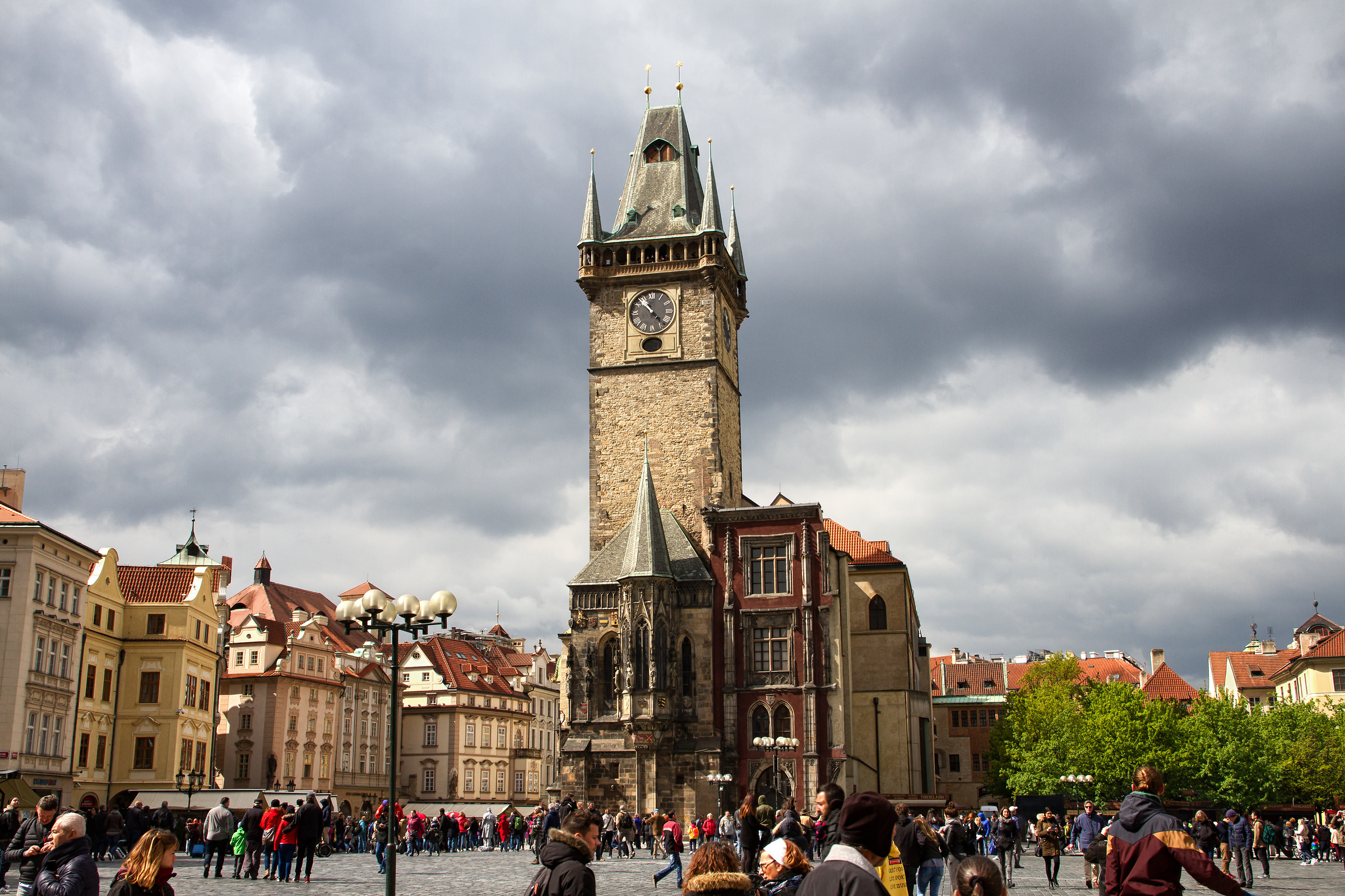 Prague clock tower...