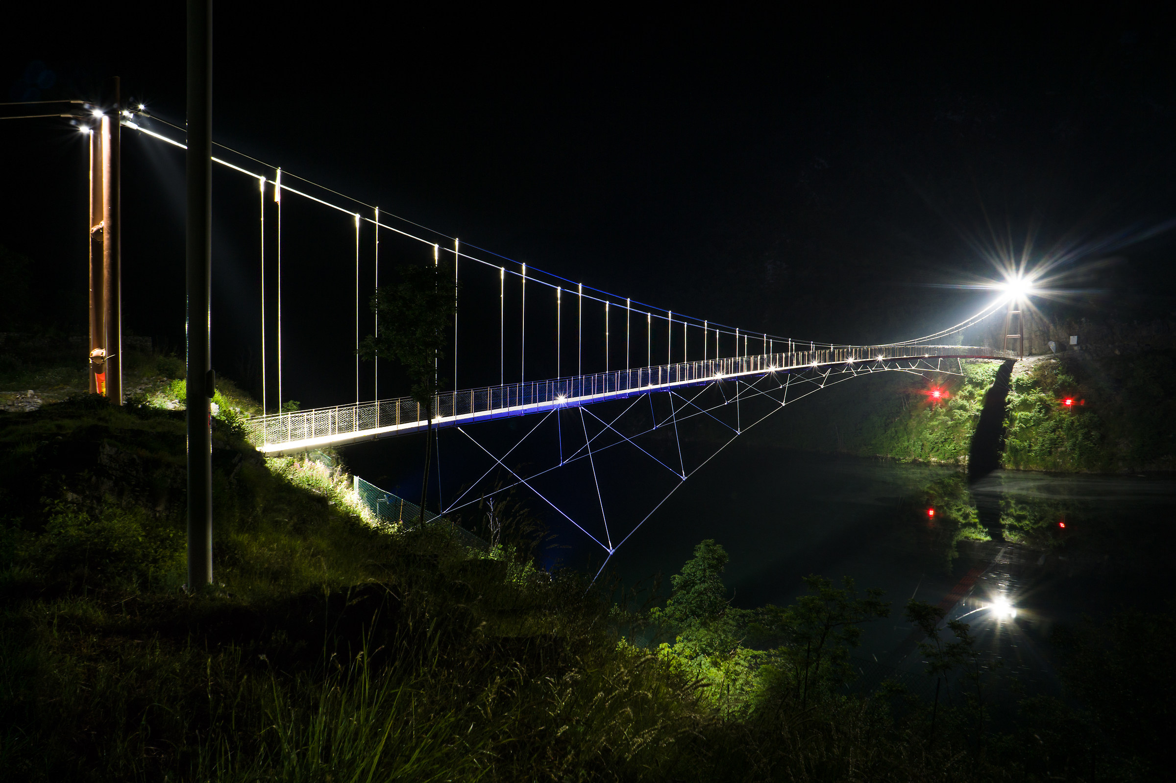 Suspension Bridge dedicated to San Marco Marine Brigade...