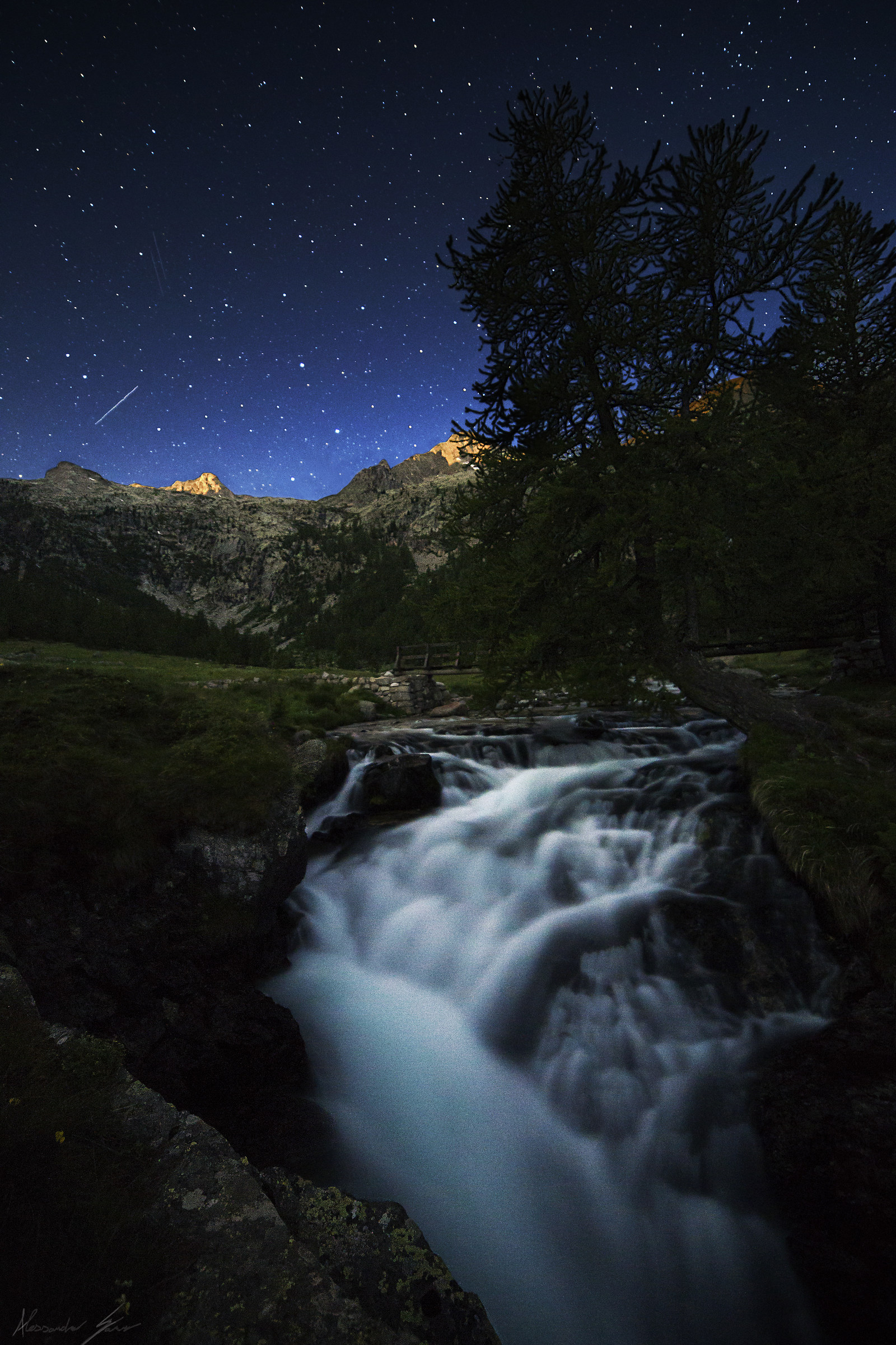 Waterfall Under the Stars...