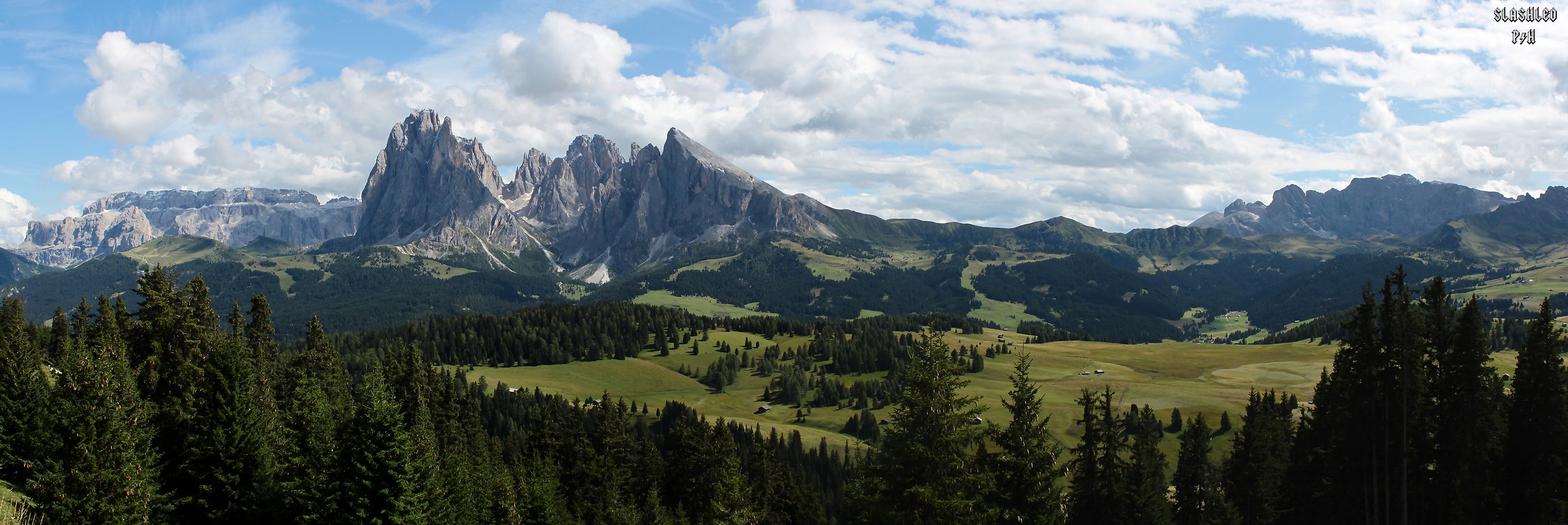 Overview of the 'Alpe di Siusi...