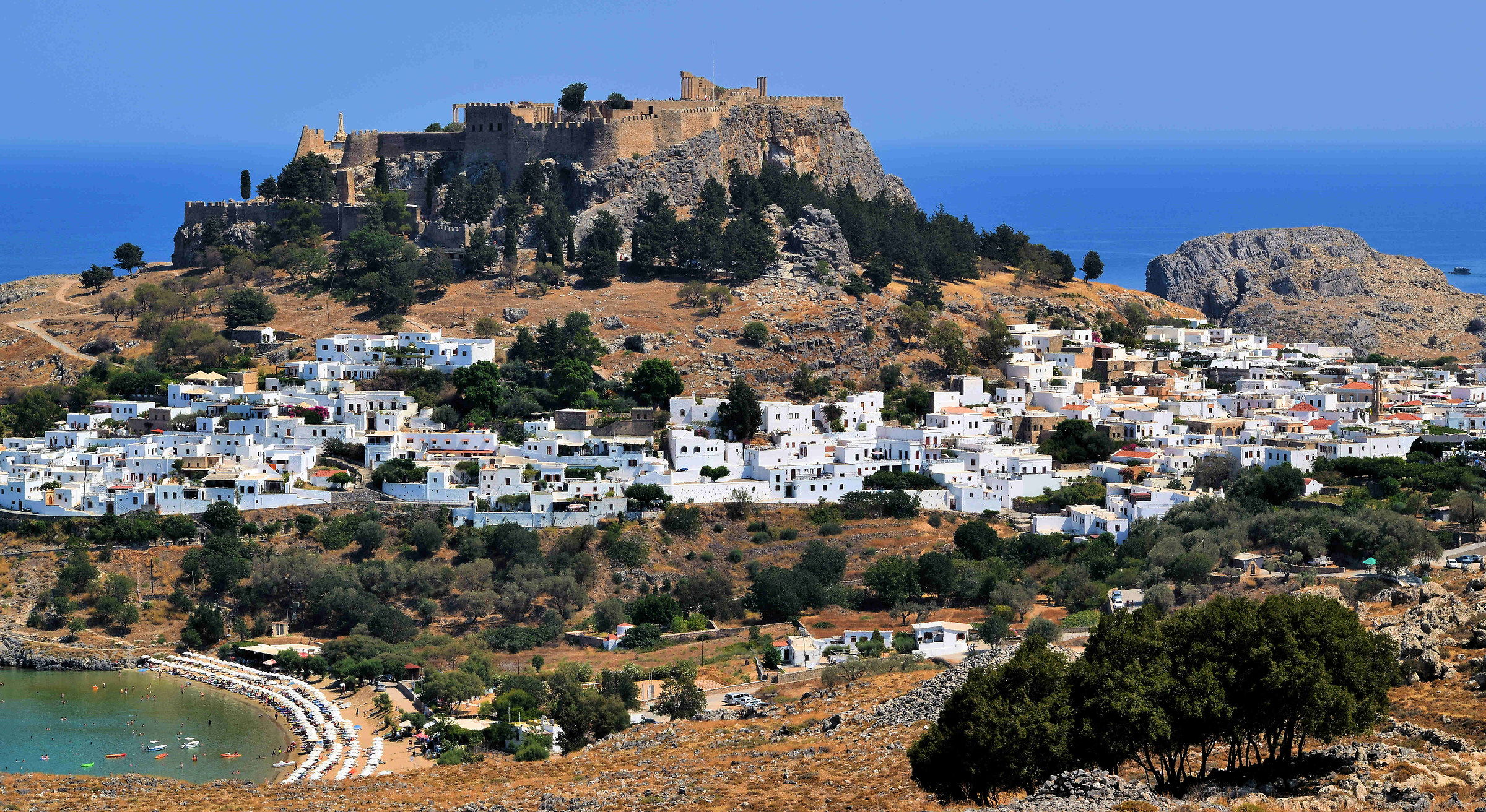 Lindos and the acropolis...