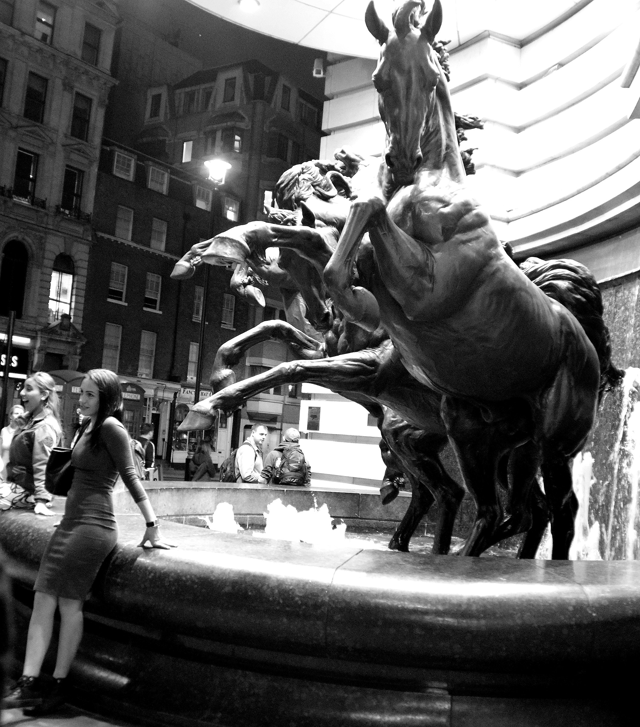Horses in Piccadilly Circus...