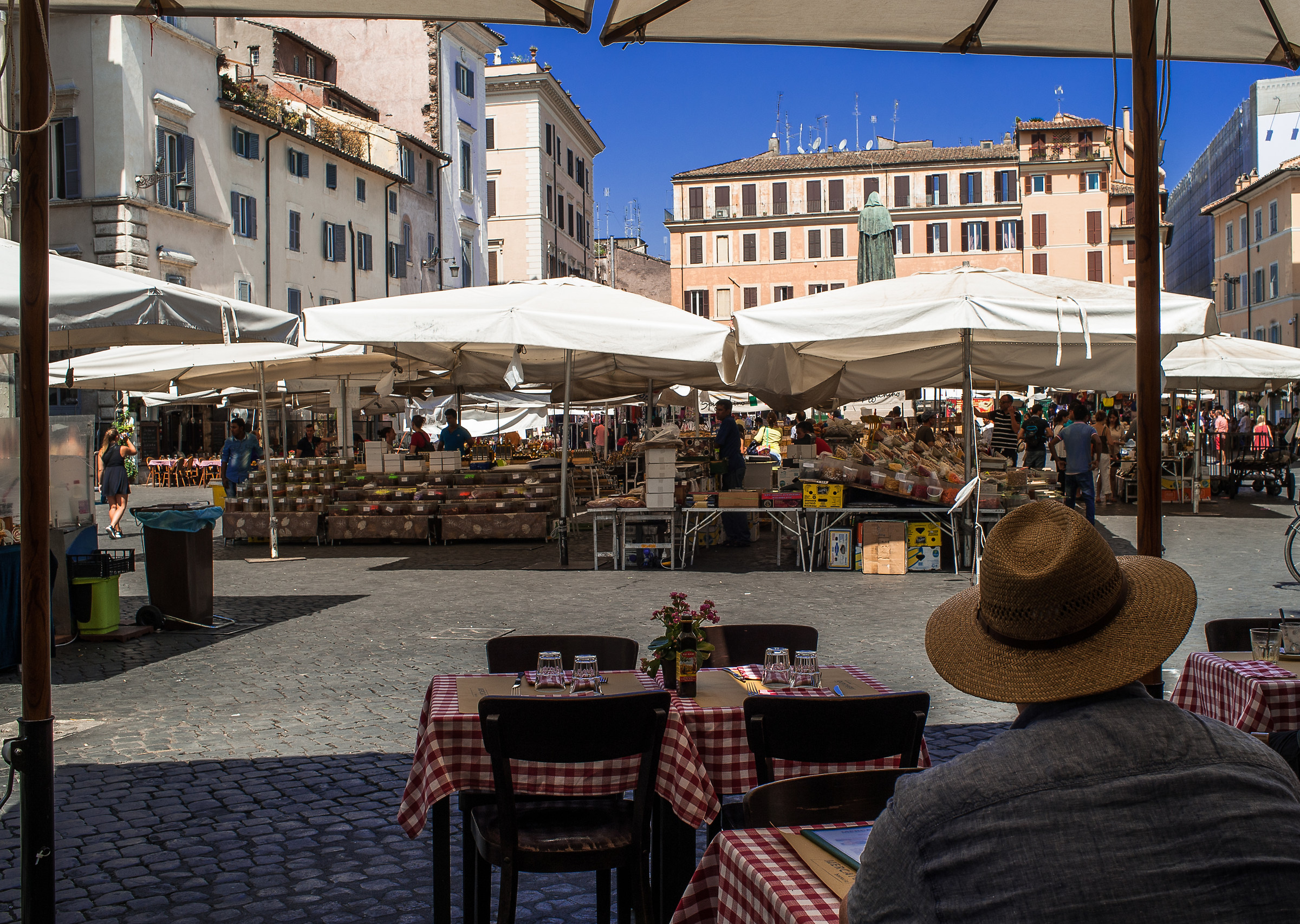 Rome-IL "Theatre" of Campo de 'Fiori...
