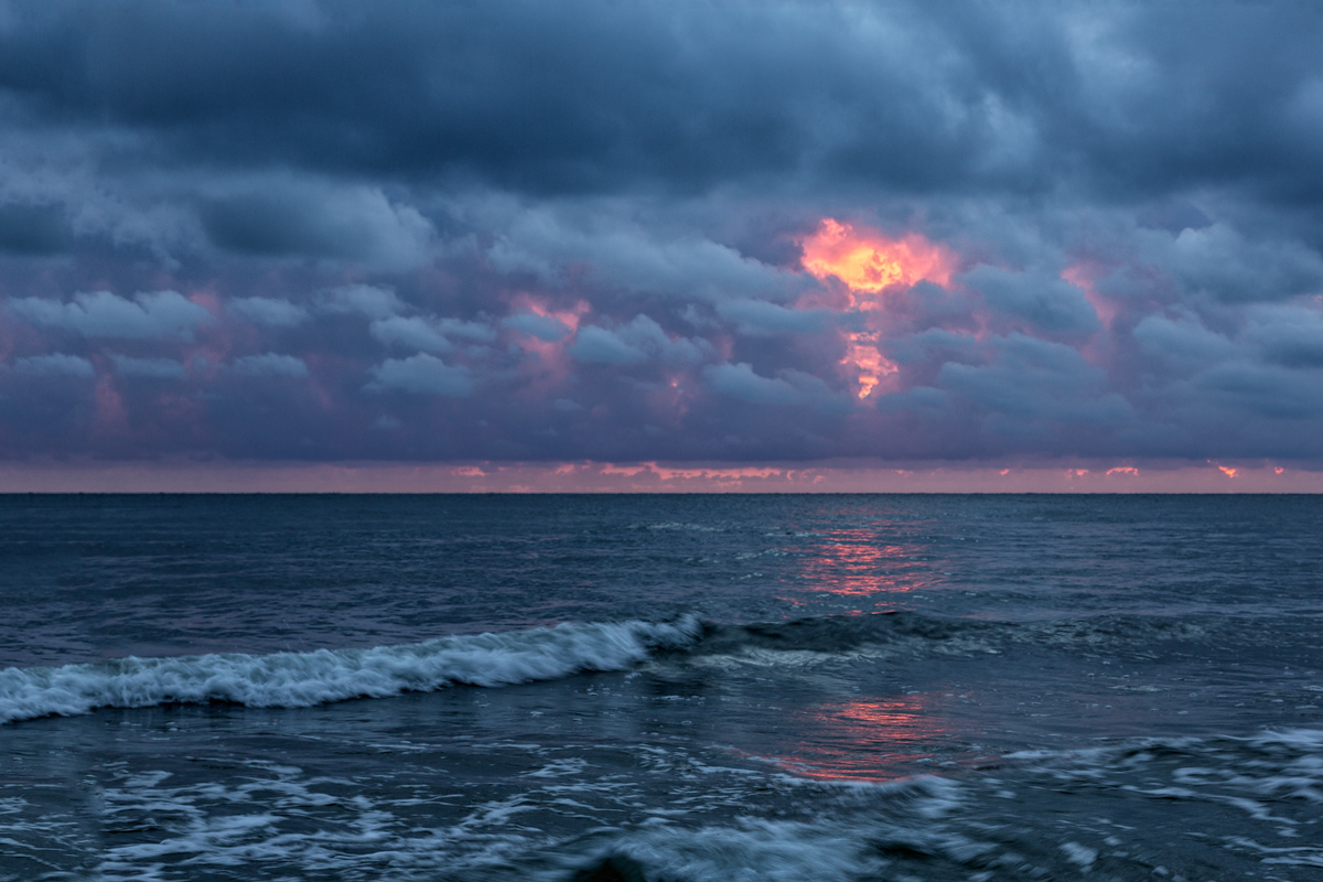 La mattina presto sul Mar Baltico...