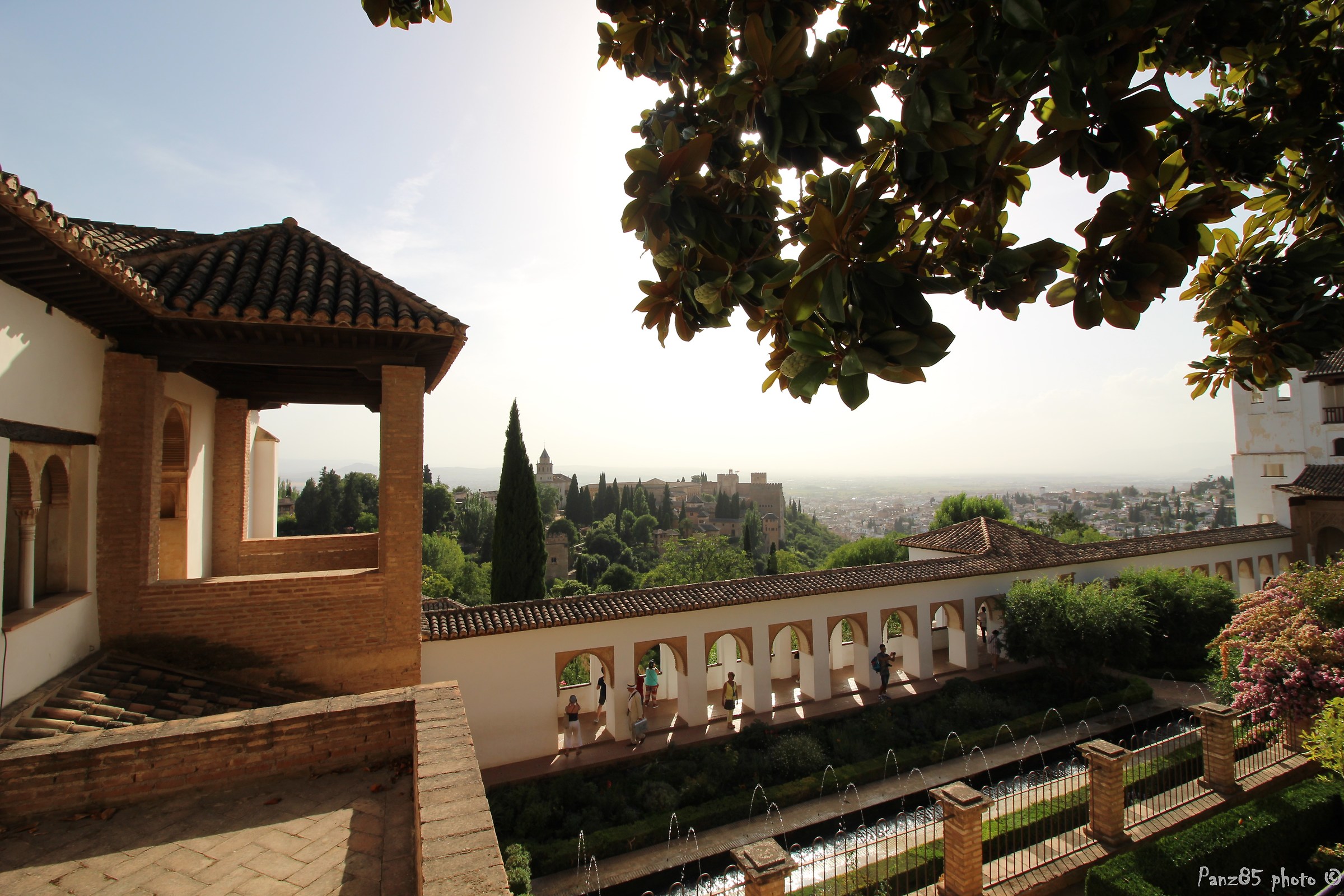 Generalife panorama sulla parte ovest dell'Alhambra...