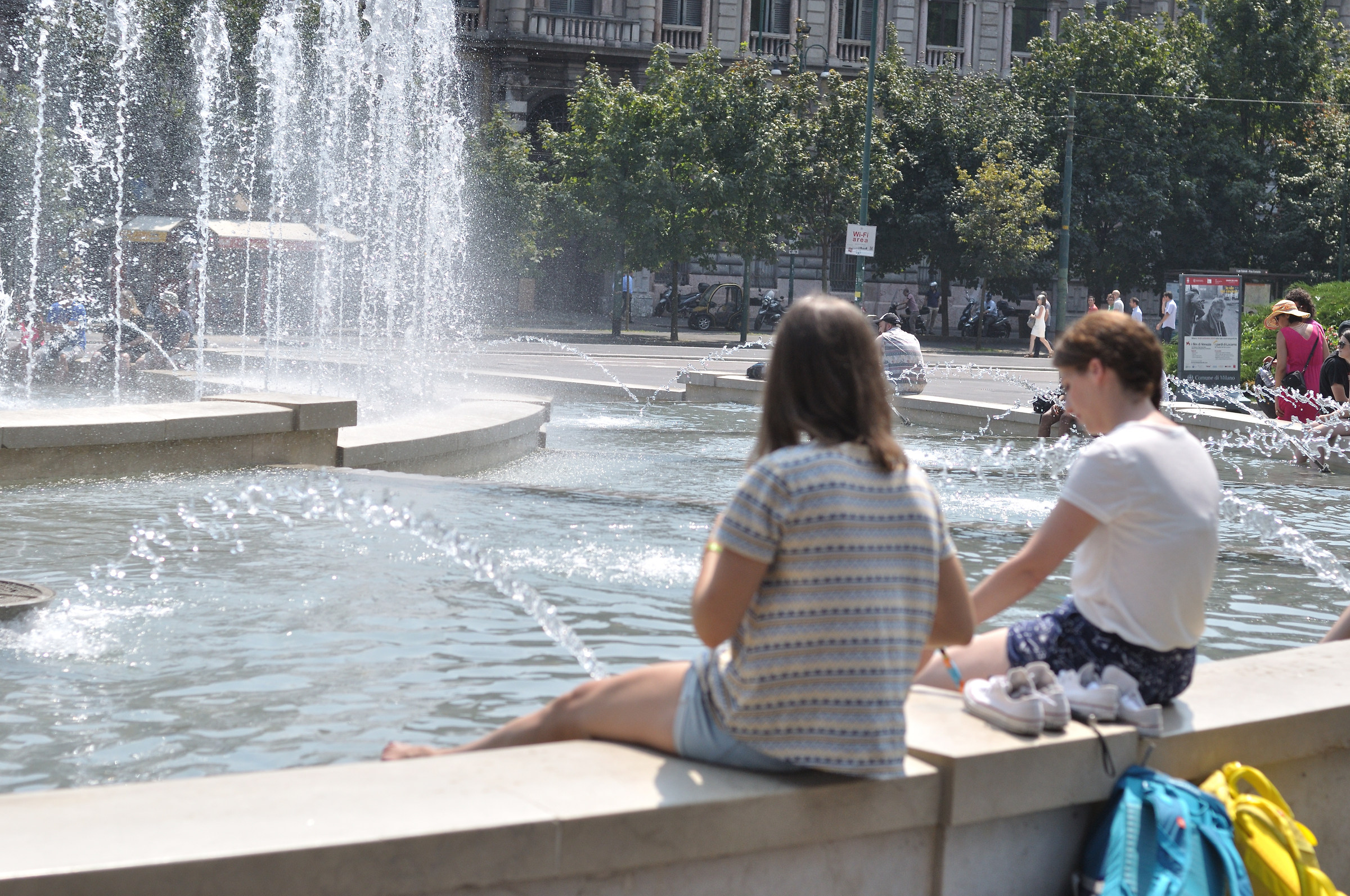 Milano, il caldo e le sue fonti...