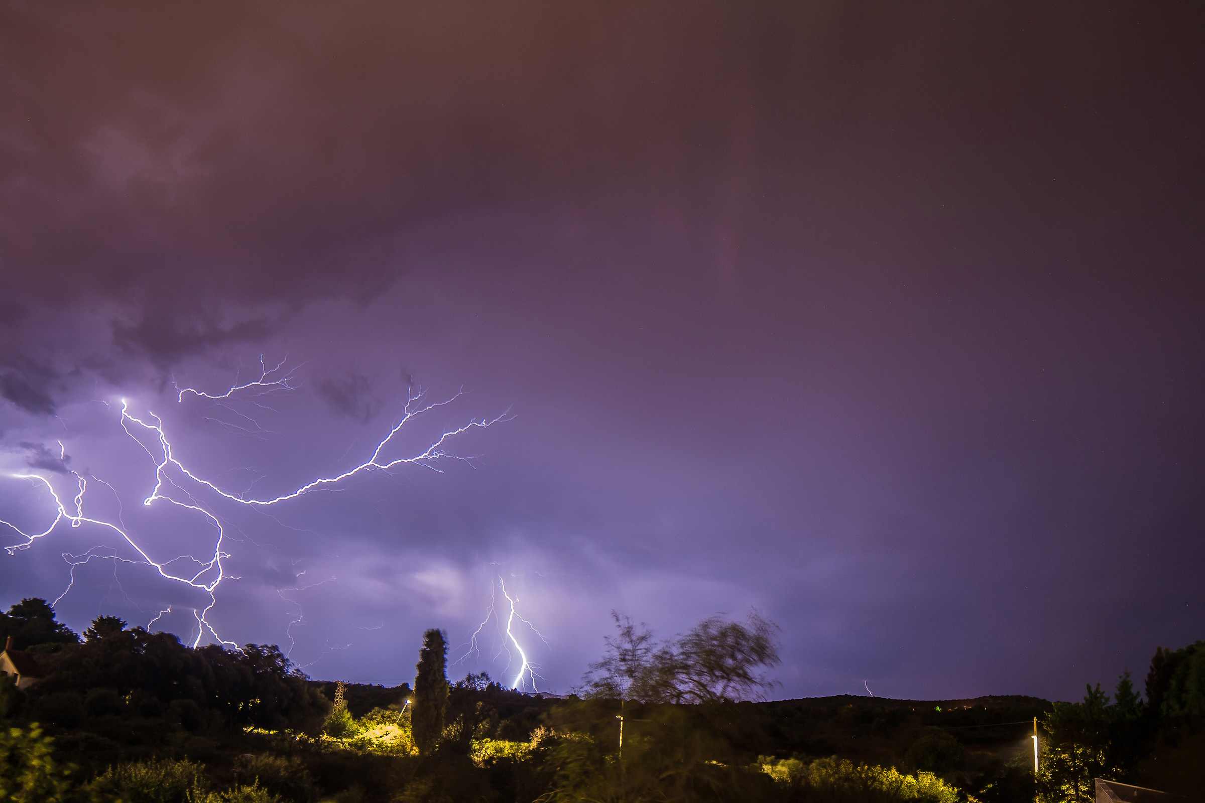 Lightning storm of Ugljan, Croatia...