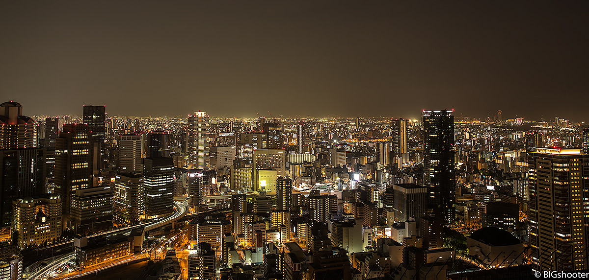 Osaka skyline...