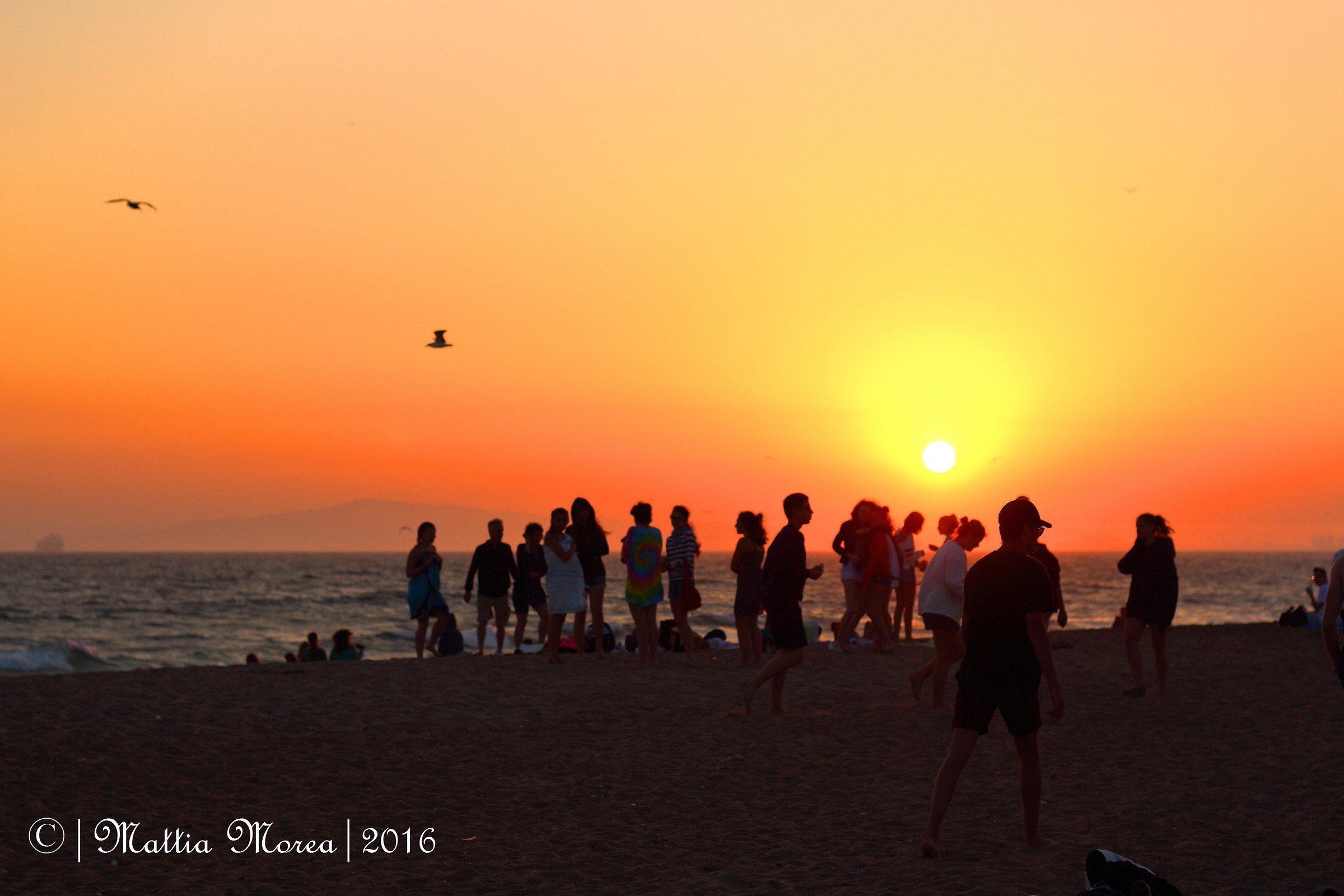 Sunset at Huntington Beach...