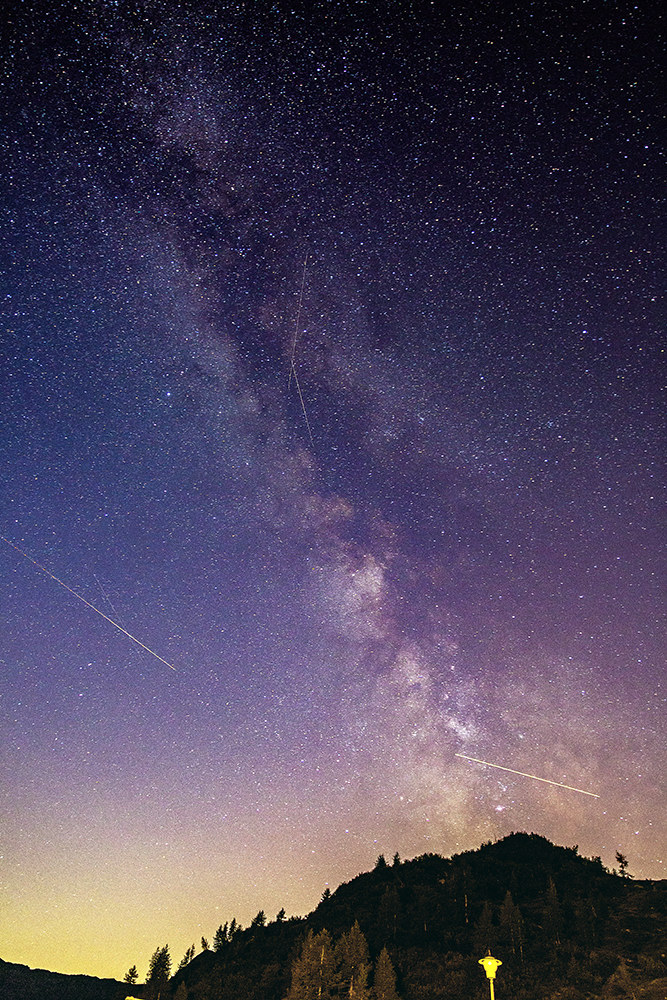 Milky Way twin lakes...
