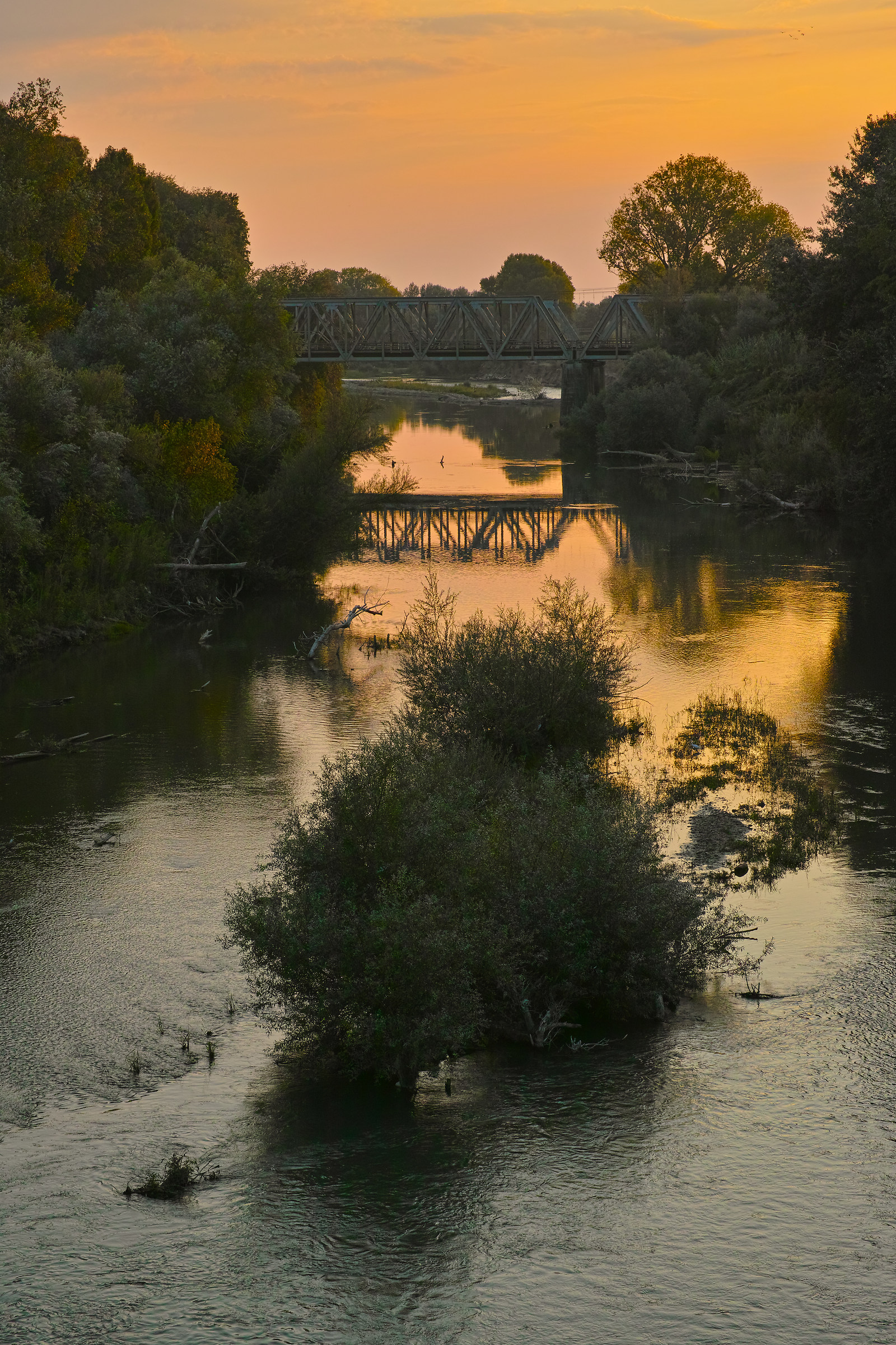 Sunset river...