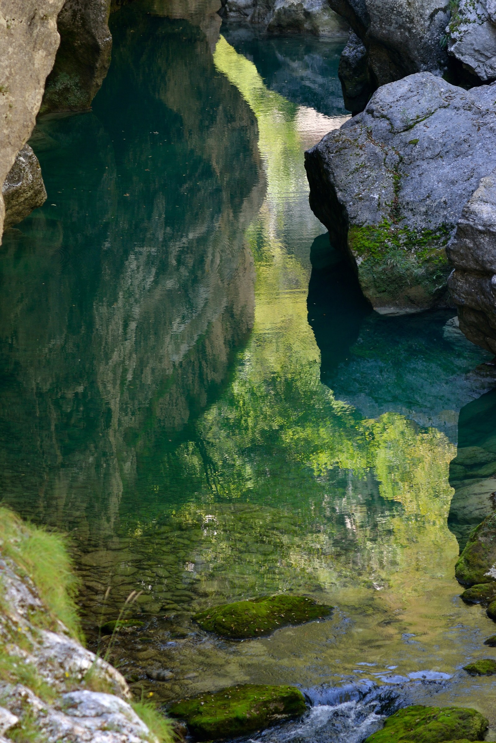 Cellina Gorge stream...