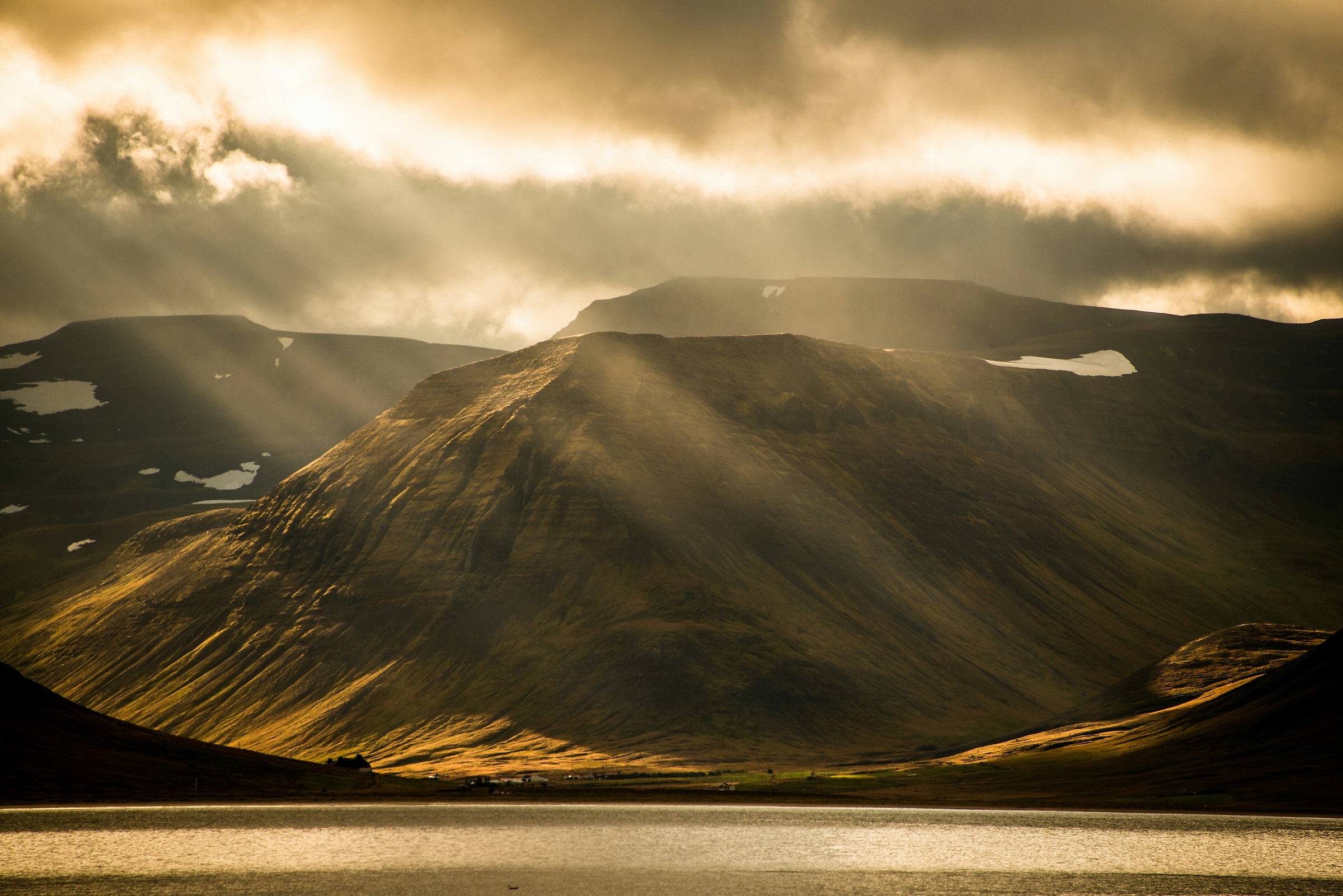 Morning Light in Iceland Westfjords Flateyri...