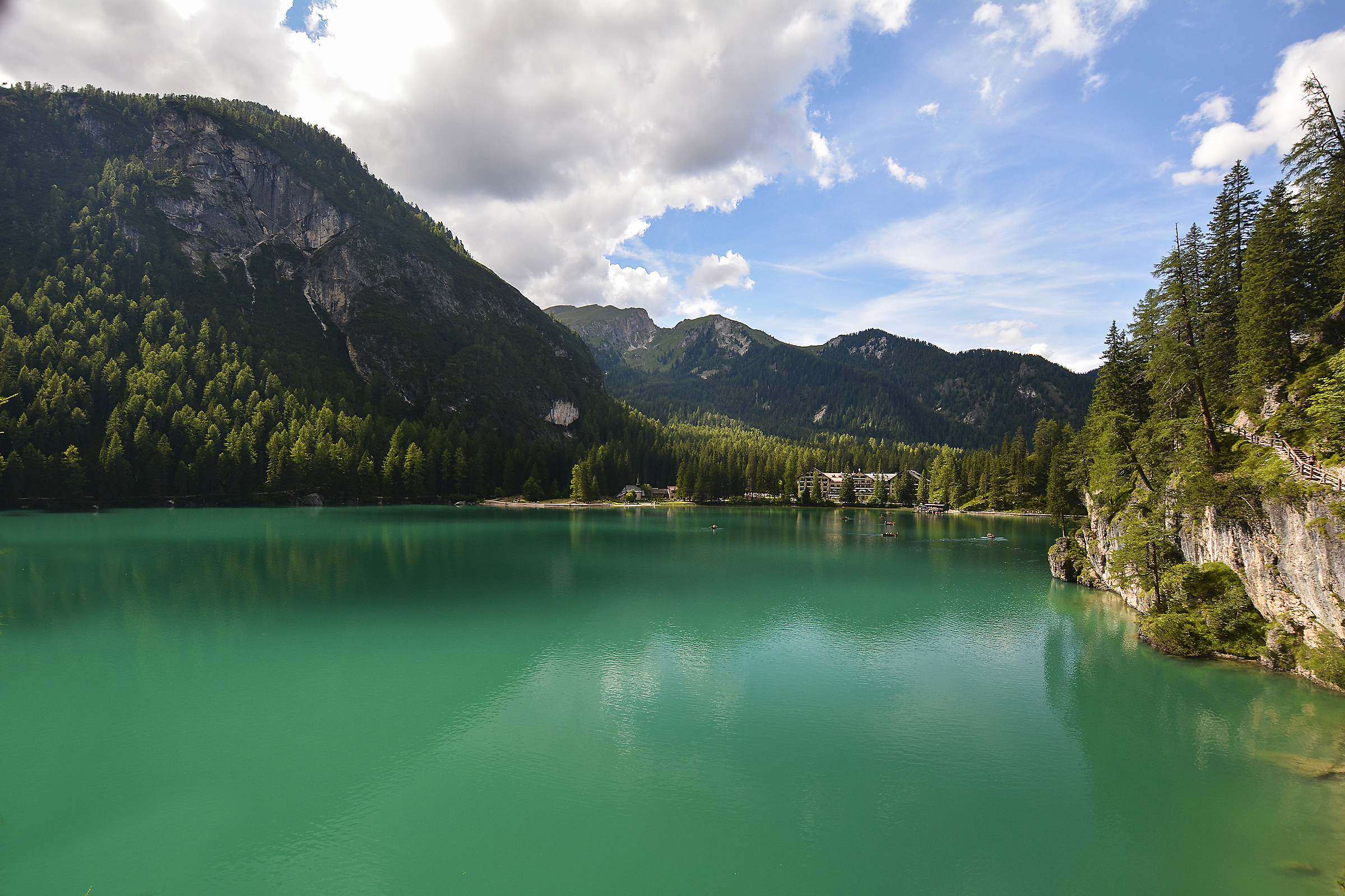 The colors of the lake Braies...