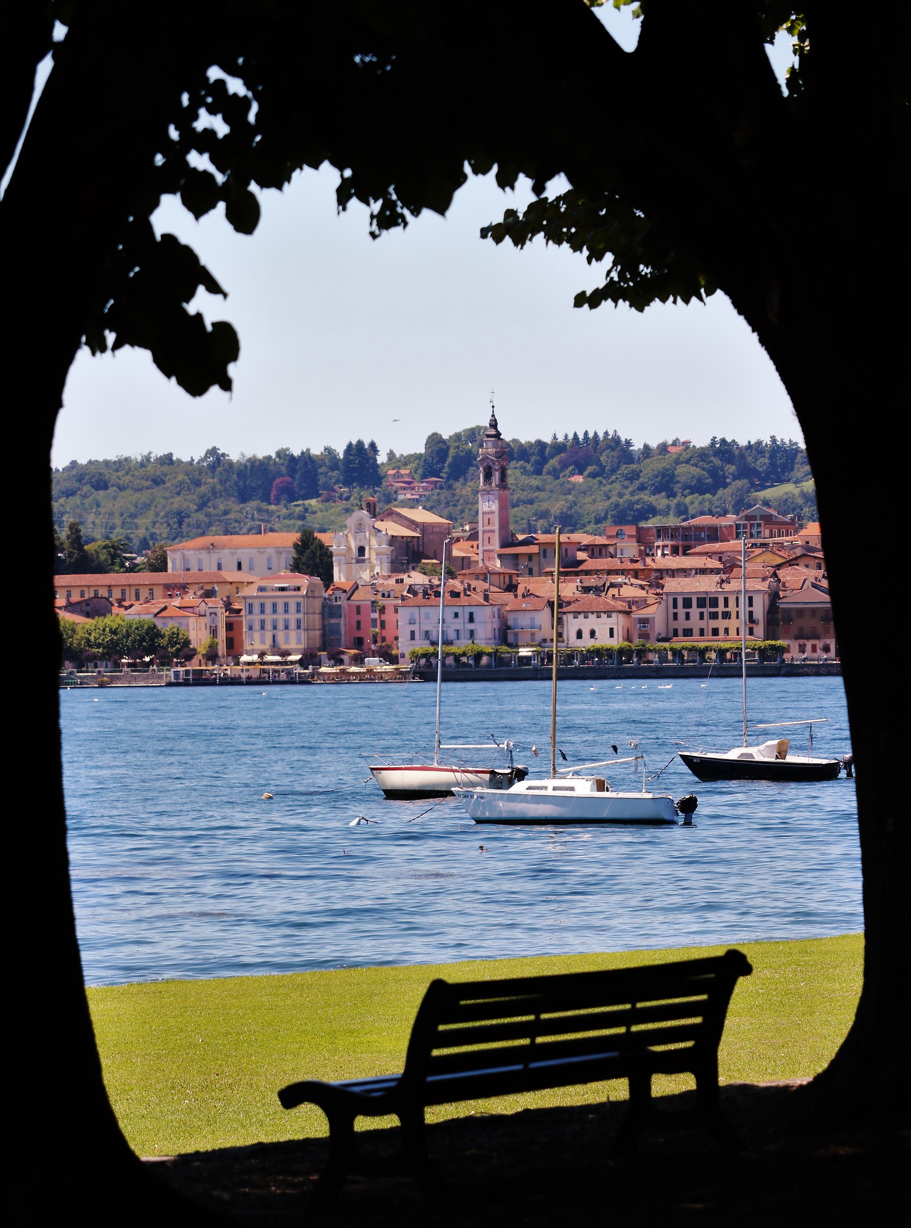 Arona - A view with bench...