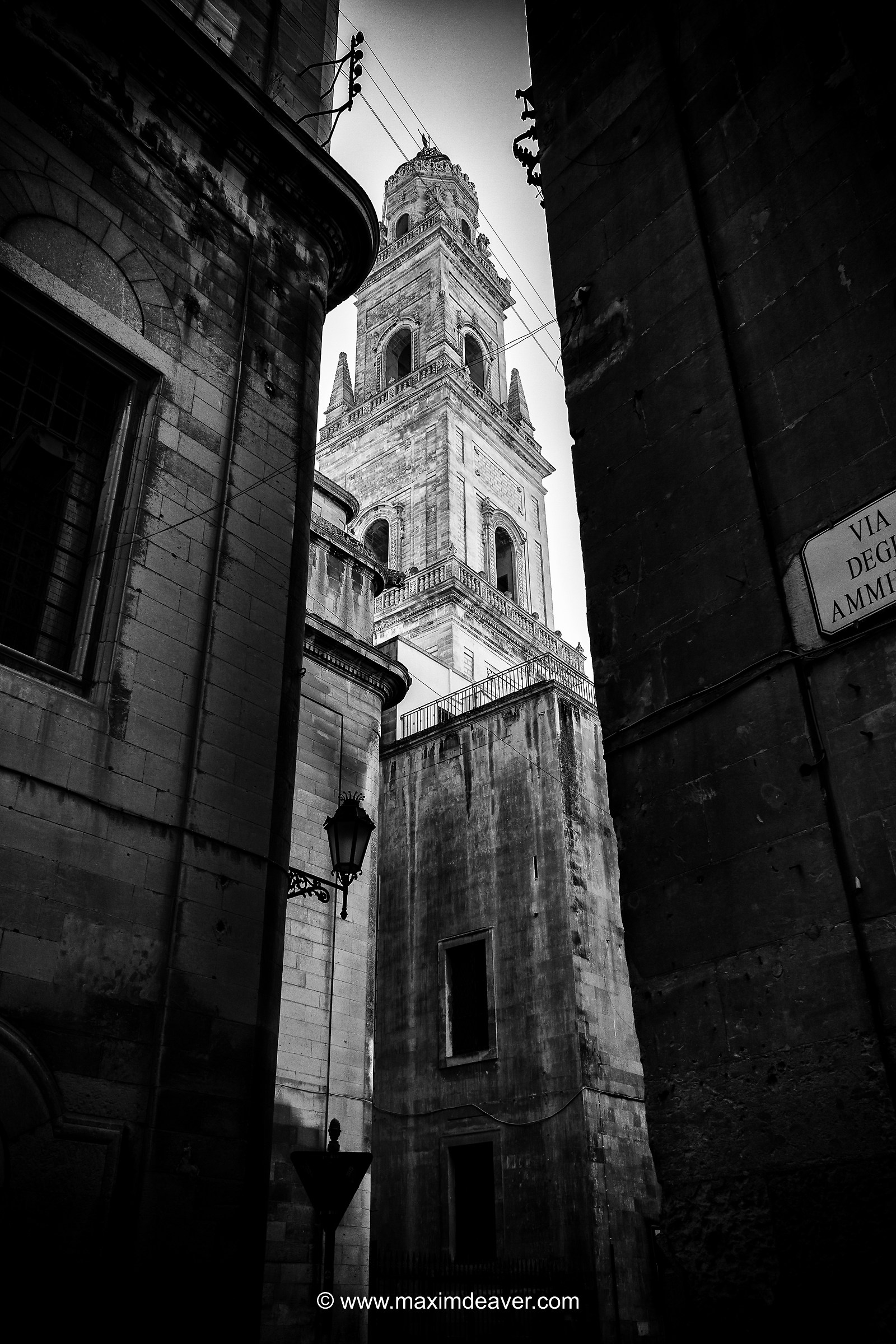 Detail Cathedral Tower of Lecce...