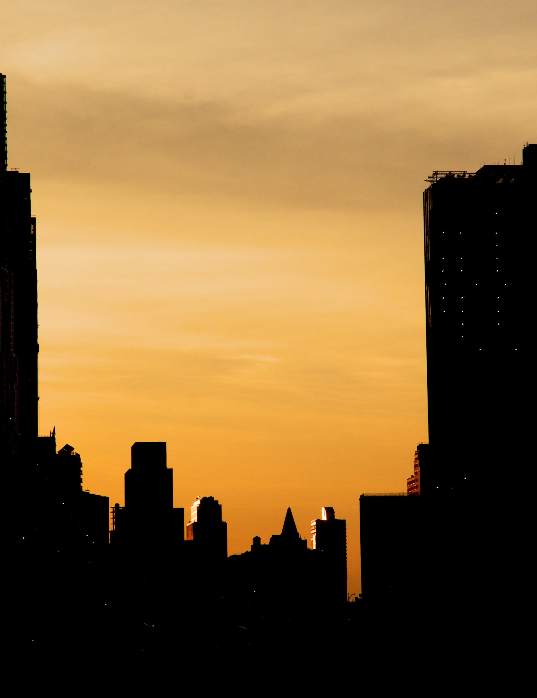 sunset in Manhattan...