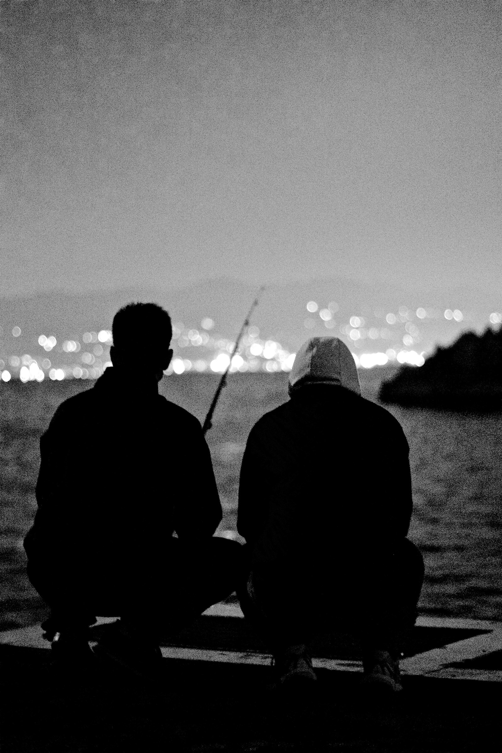 Fishermen in Tellaro, Liguria. Dawn....