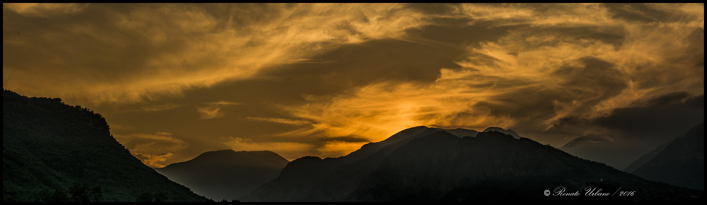 golden sunset on the Stura Valley...