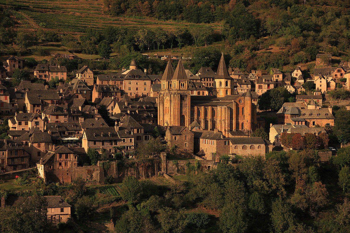 Conques at sunset...