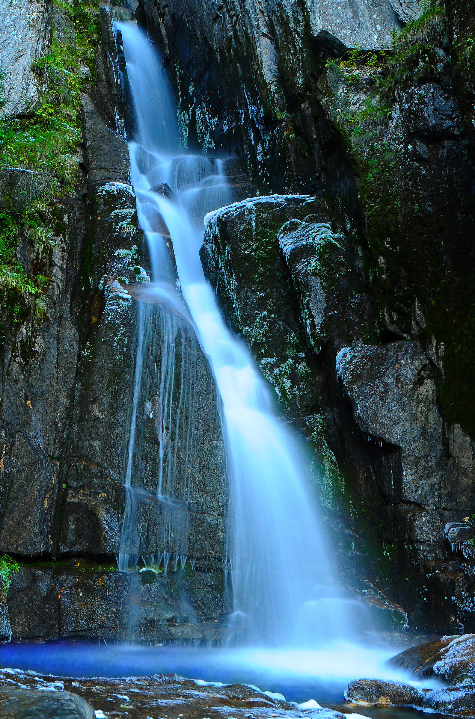 waterfalls in Val di withered...