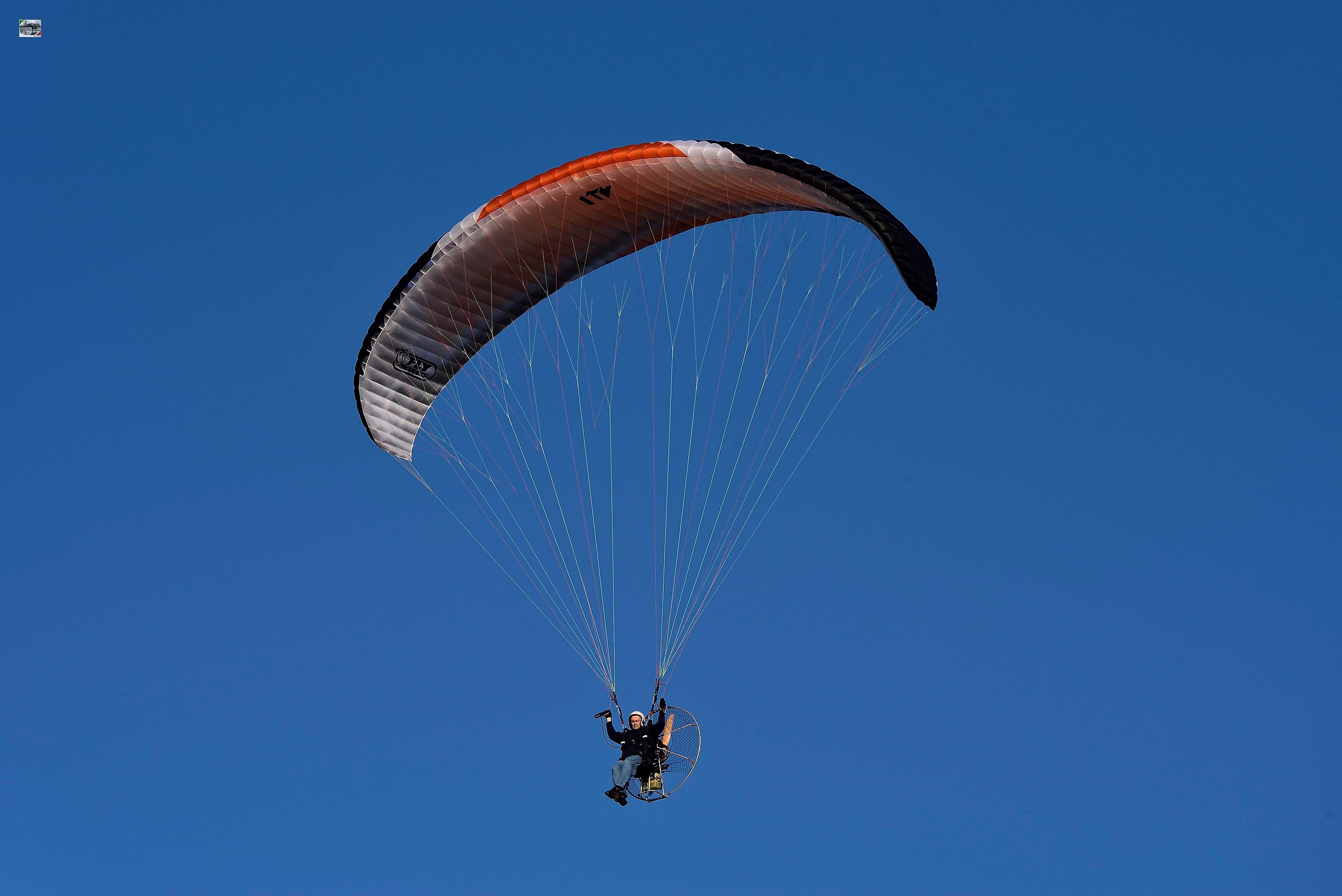 powered paraglider...