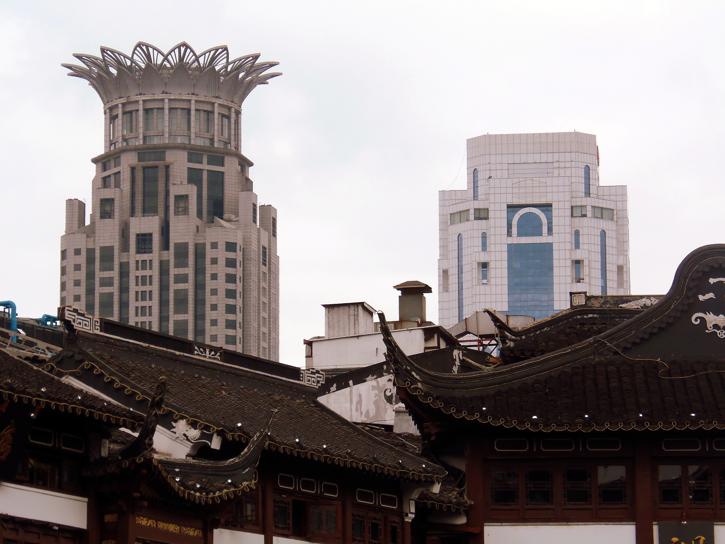 Modern and old in Shanghai...