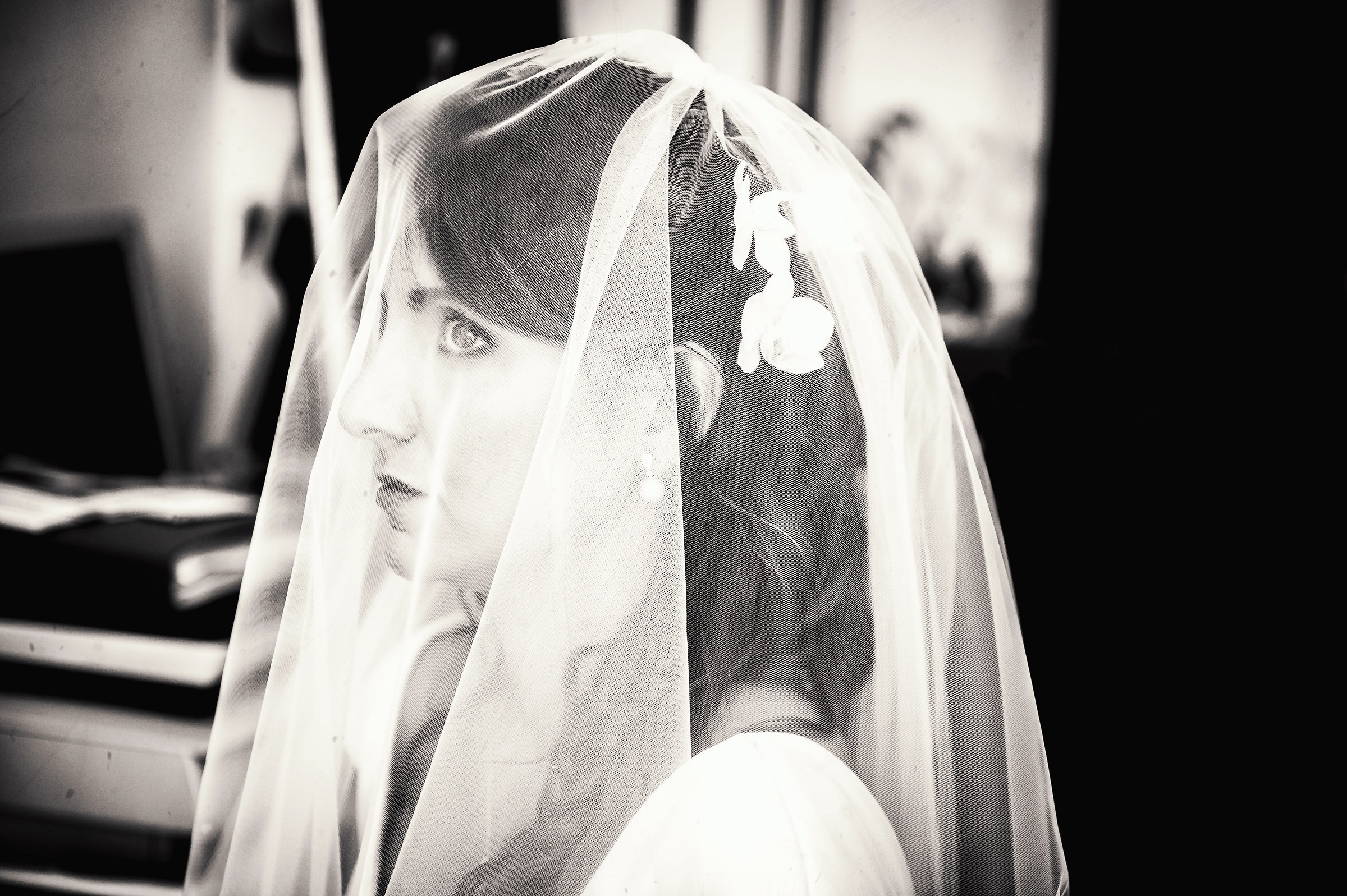 veiled bride...
